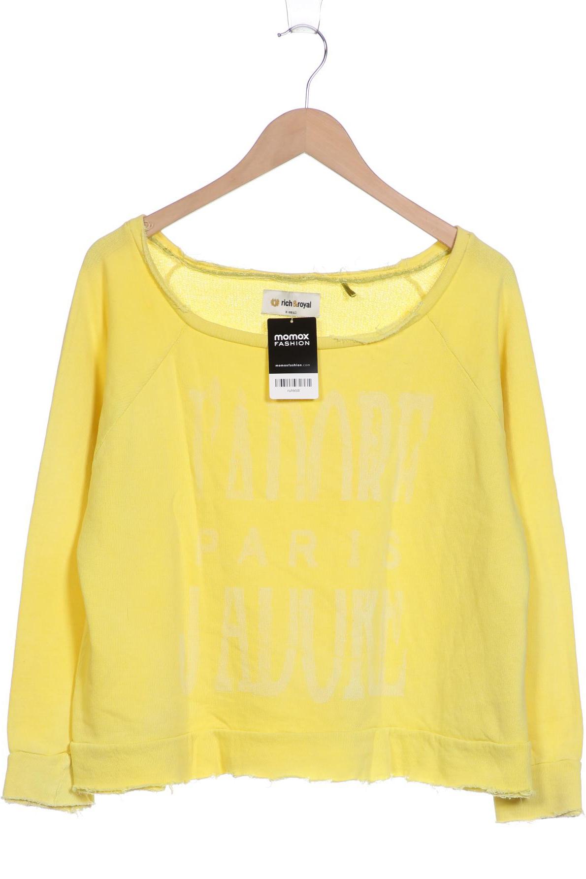 

Rich & Royal Damen Sweatshirt, gelb, Gr. 34