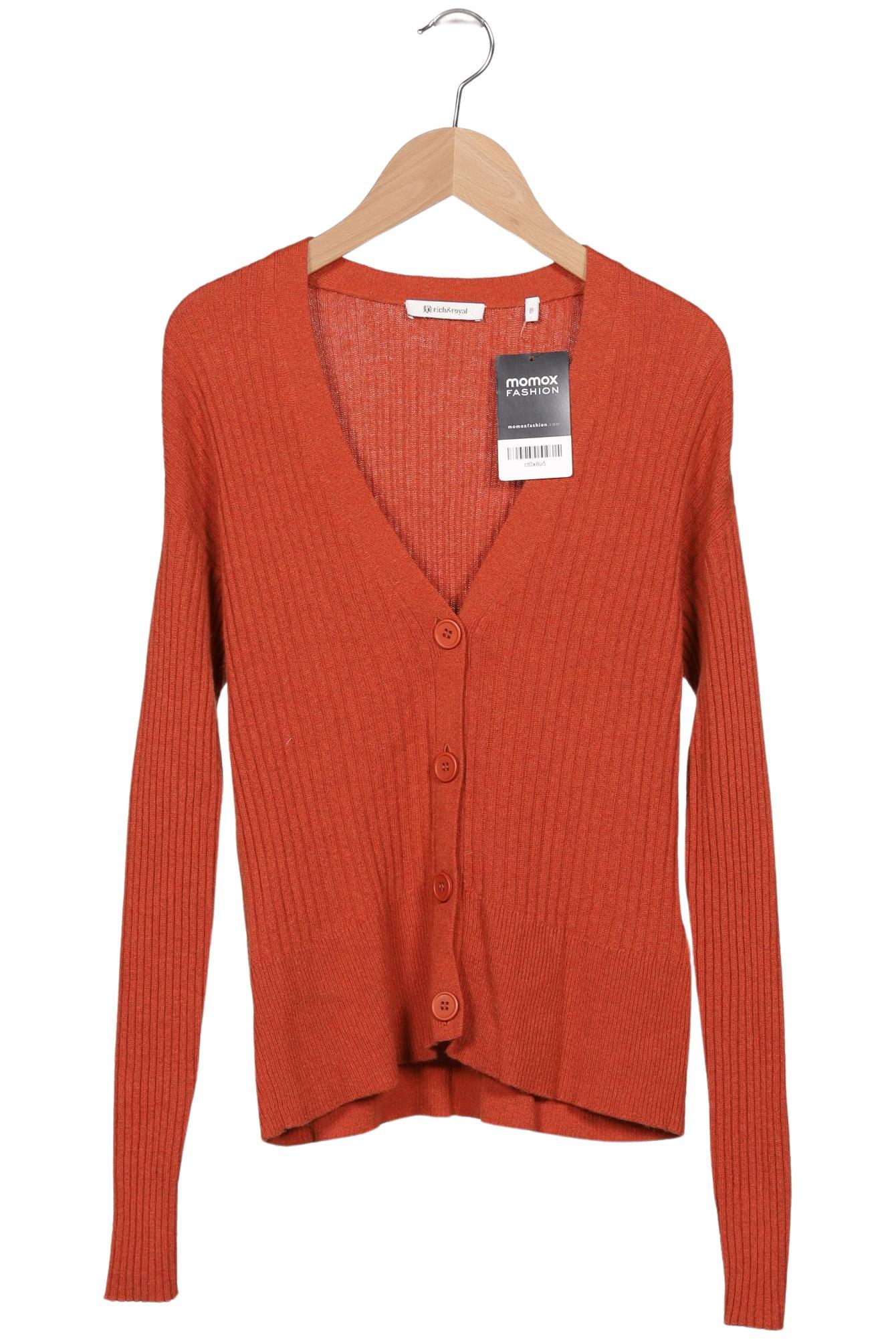 

Rich & Royal Damen Strickjacke, orange, Gr. 36