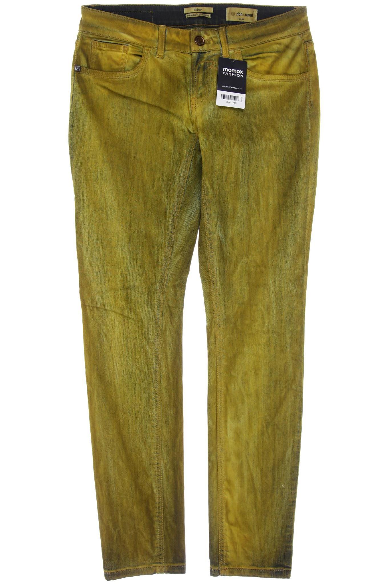 

Rich & Royal Damen Jeans, grün, Gr. 28
