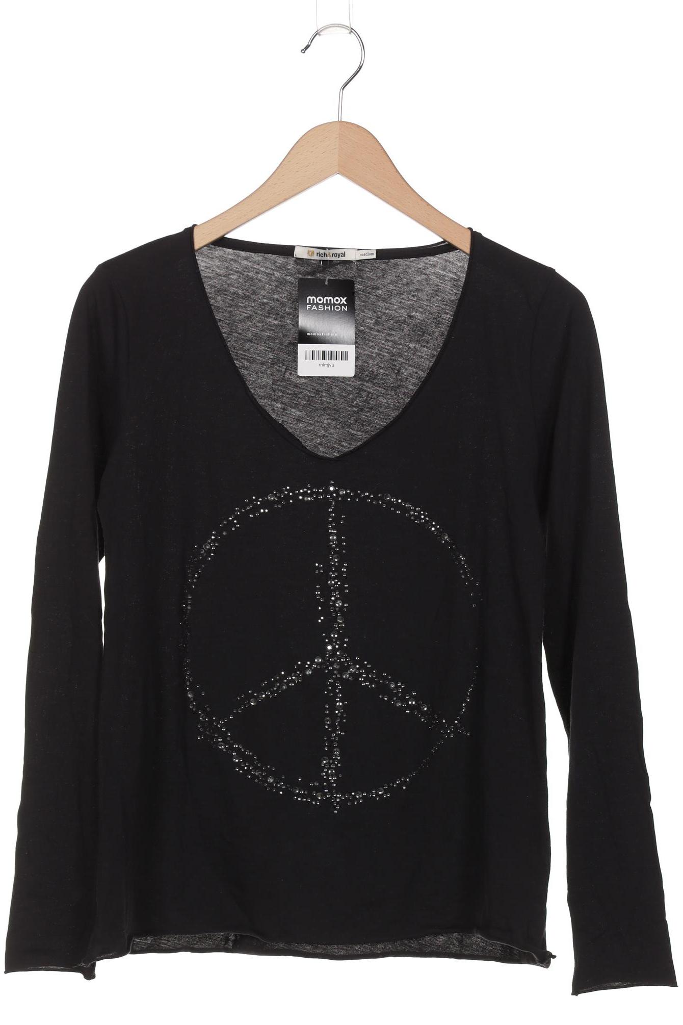 

Rich & Royal Damen Langarmshirt, schwarz, Gr. 38