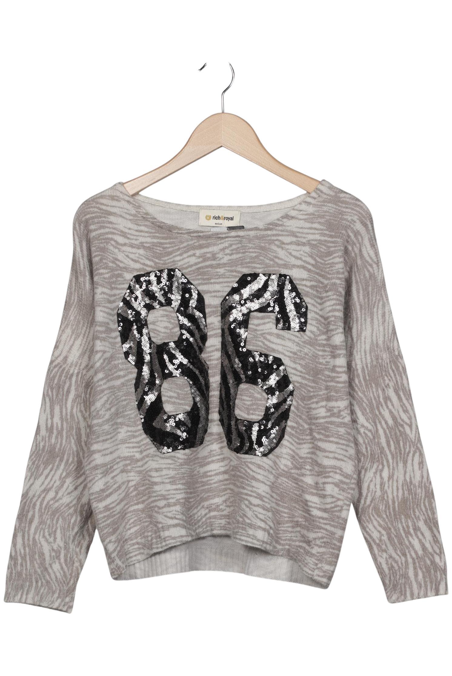 

Rich & Royal Damen Pullover, grau, Gr. 38