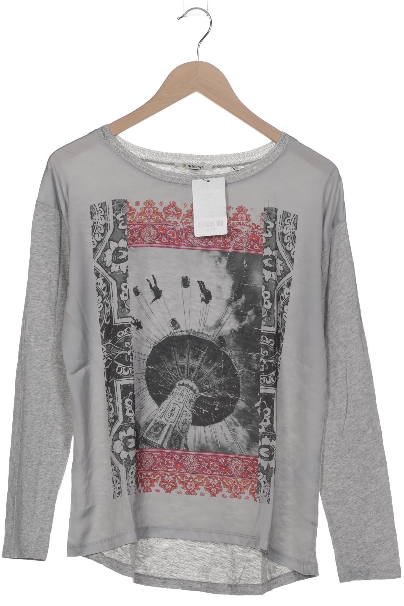 

Rich & Royal Damen Langarmshirt, grau, Gr. 38