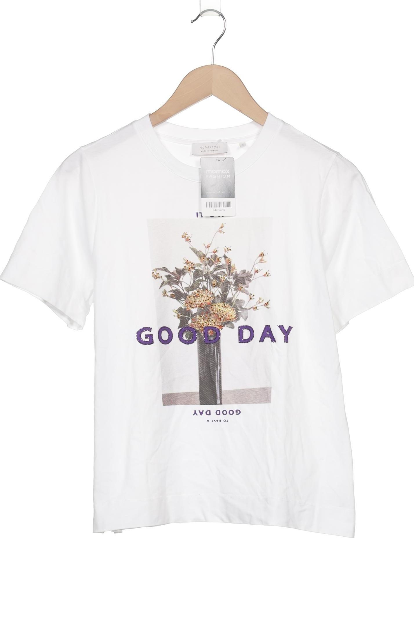 

Rich & Royal Damen T-Shirt, weiß, Gr. 36