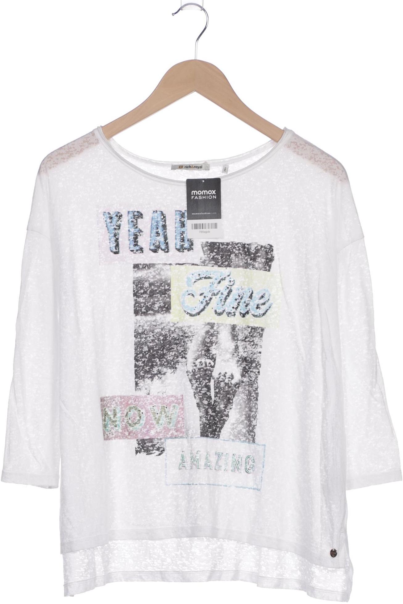 

Rich & Royal Damen Langarmshirt, weiß, Gr. 34