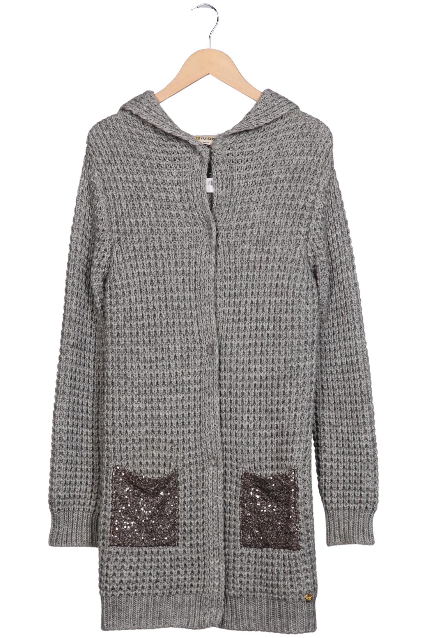 

Rich & Royal Damen Strickjacke, grau, Gr. 38