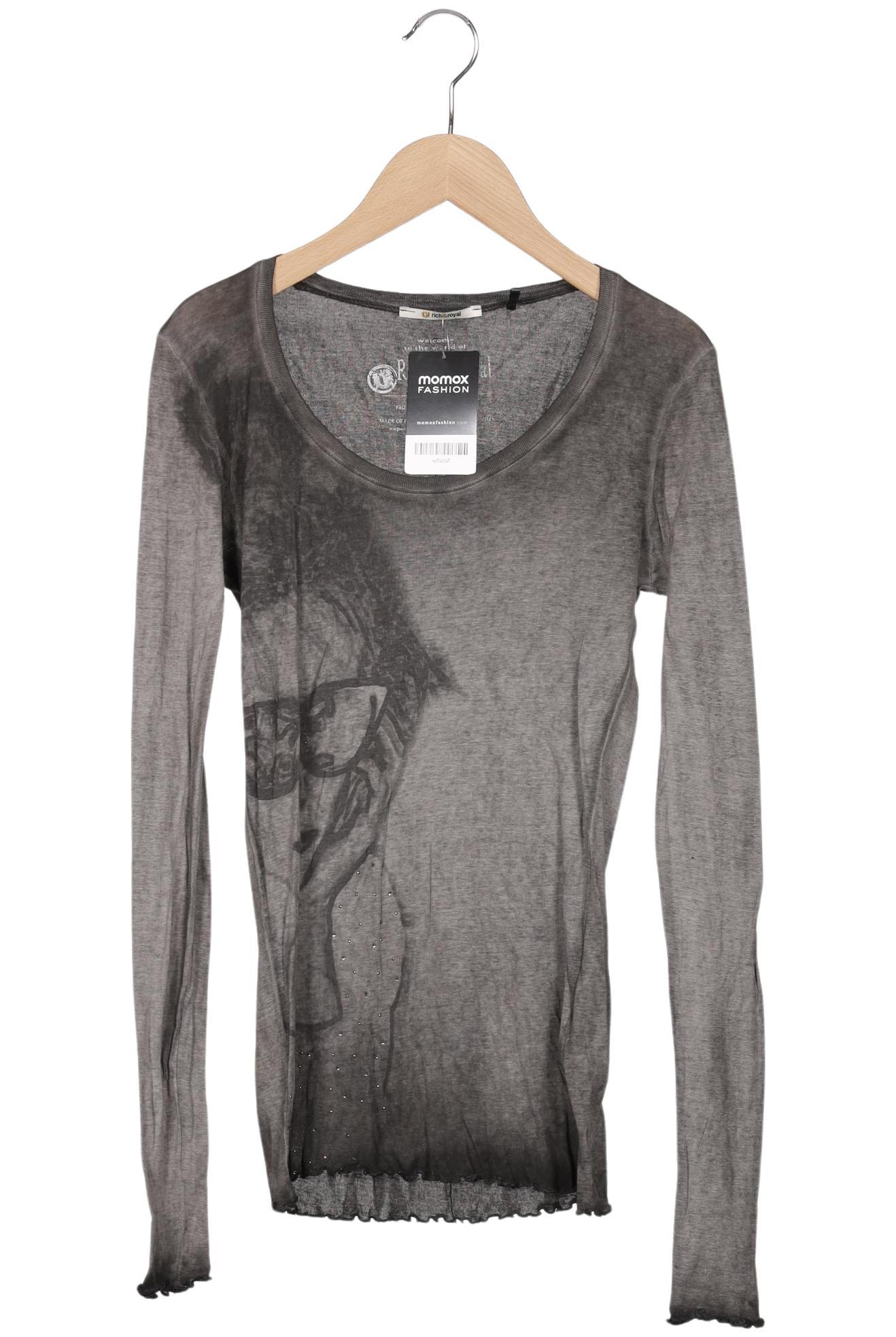 

Rich & Royal Damen Langarmshirt, grau, Gr. 36