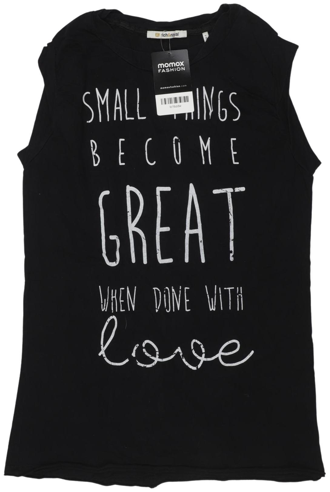 

Rich & Royal Damen T-Shirt, schwarz, Gr. 34