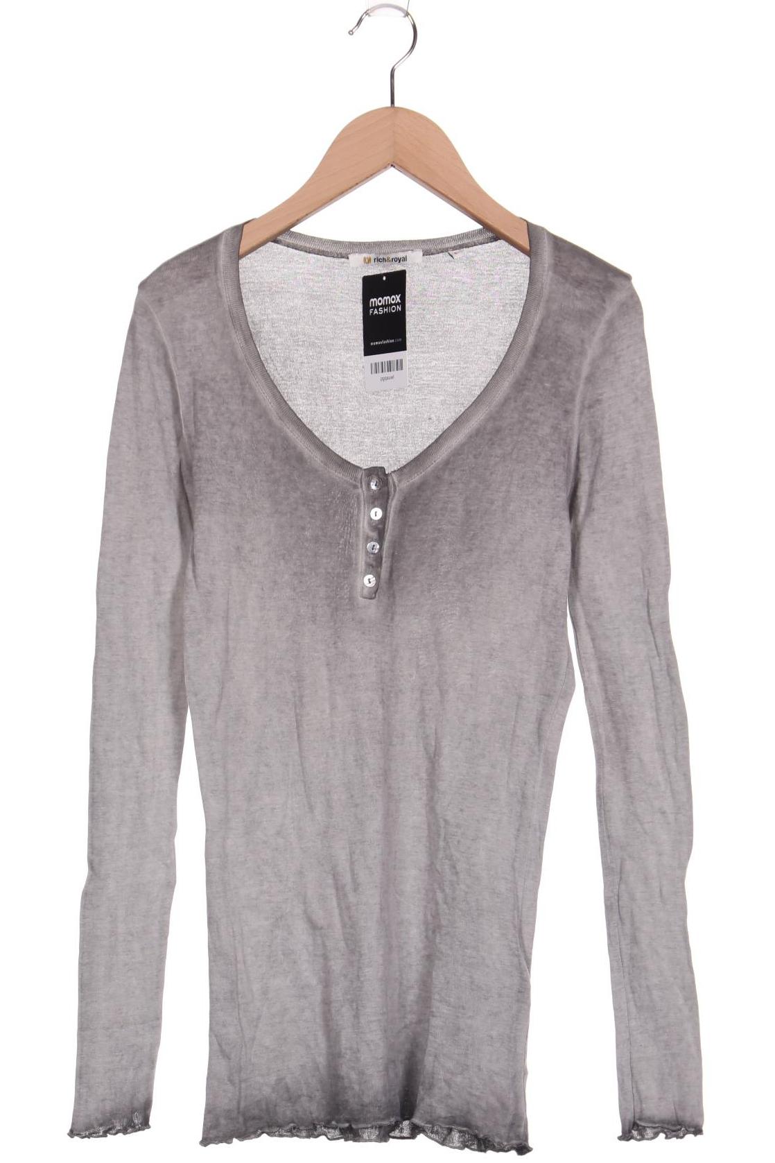 

Rich & Royal Damen Langarmshirt, grau, Gr. 36