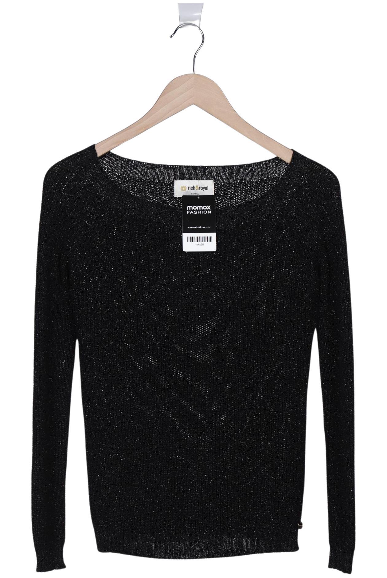 

Rich & Royal Damen Pullover, schwarz, Gr. 34