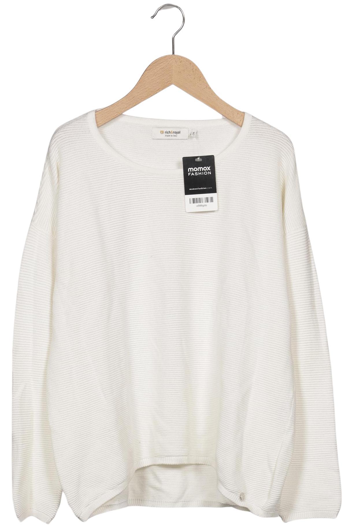 

Rich & Royal Damen Pullover, weiß, Gr. 36