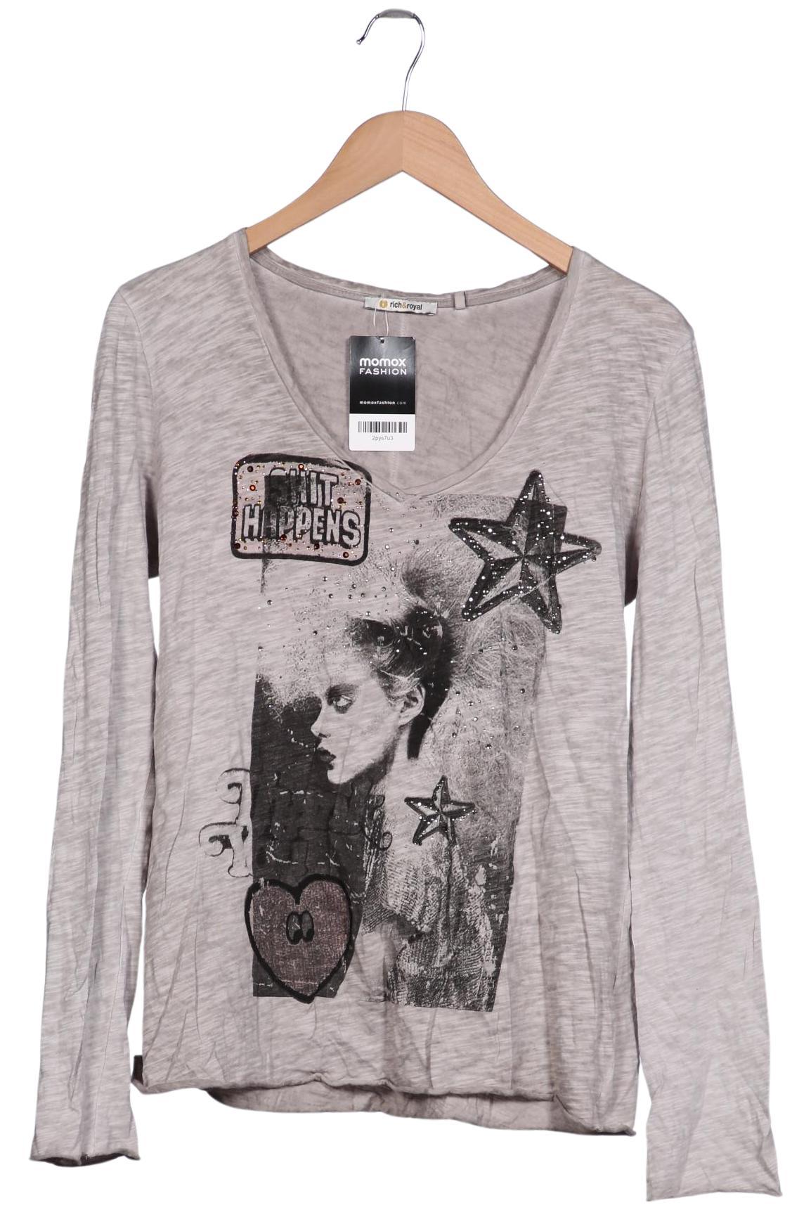 

Rich & Royal Damen Langarmshirt, grau, Gr. 42