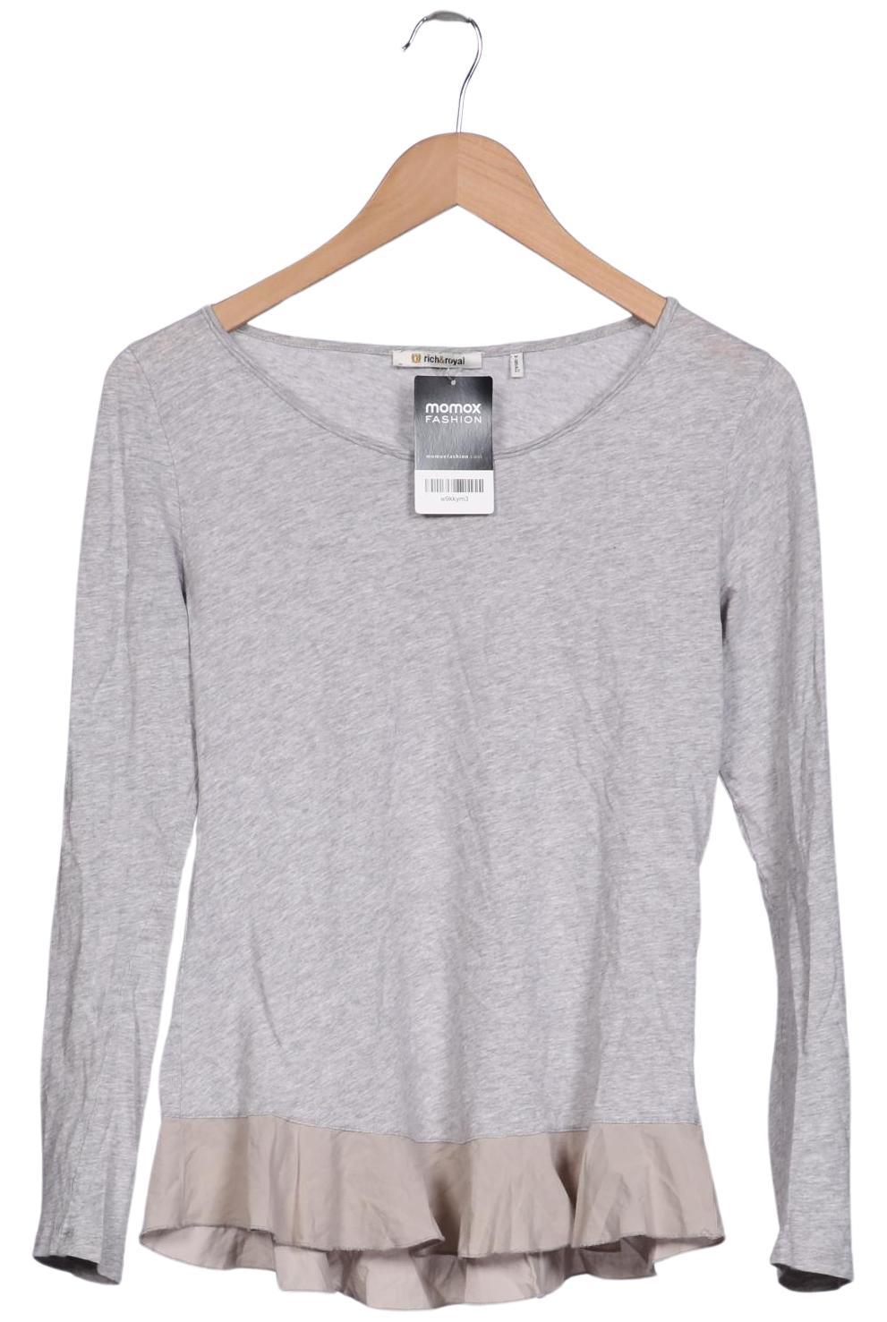 

Rich & Royal Damen Langarmshirt, grau, Gr. 34