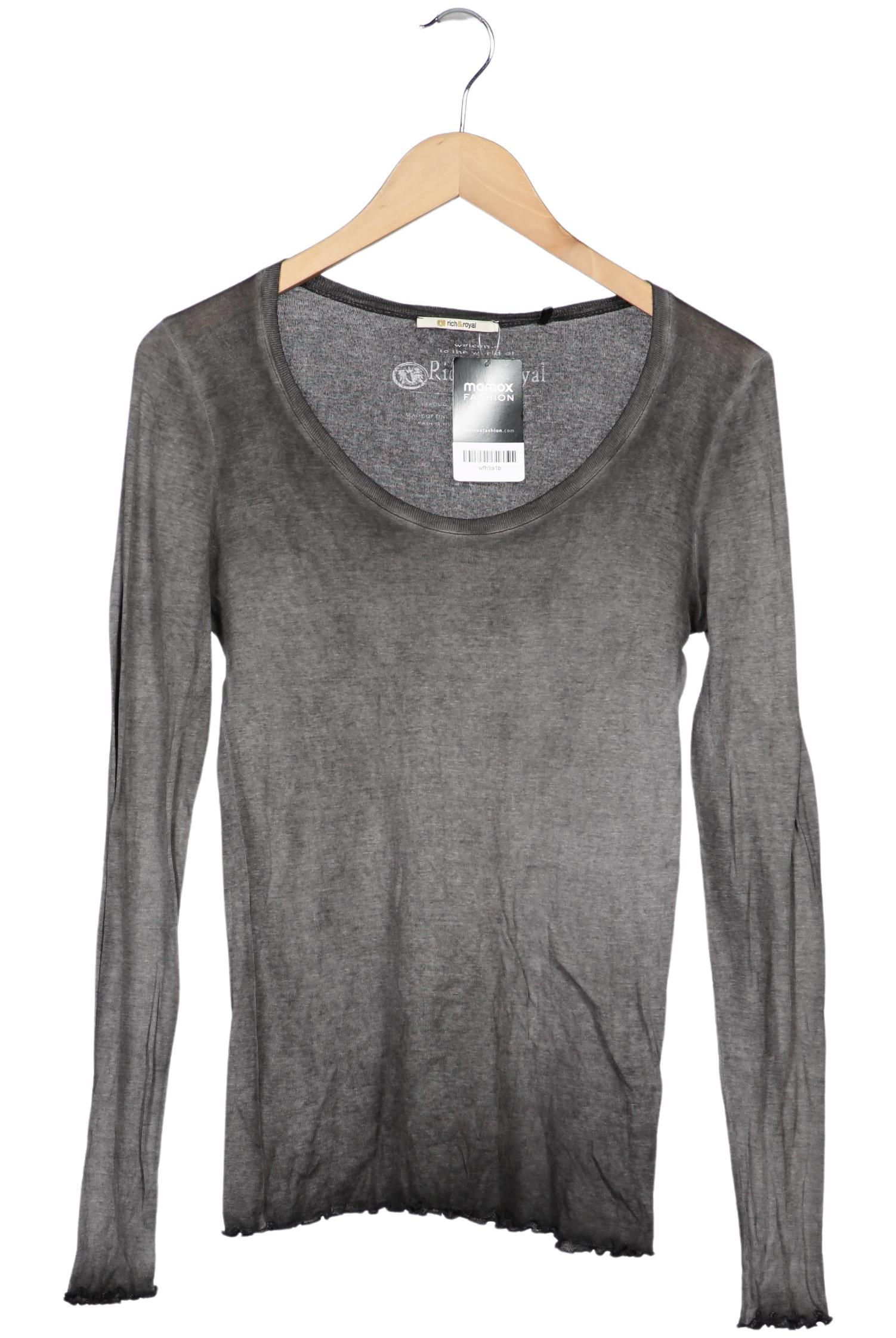 

Rich & Royal Damen Langarmshirt, grau, Gr. 38