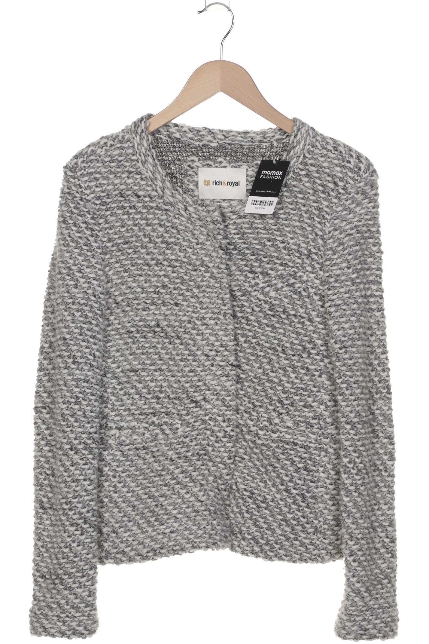 

Rich & Royal Damen Strickjacke, grau, Gr. 42