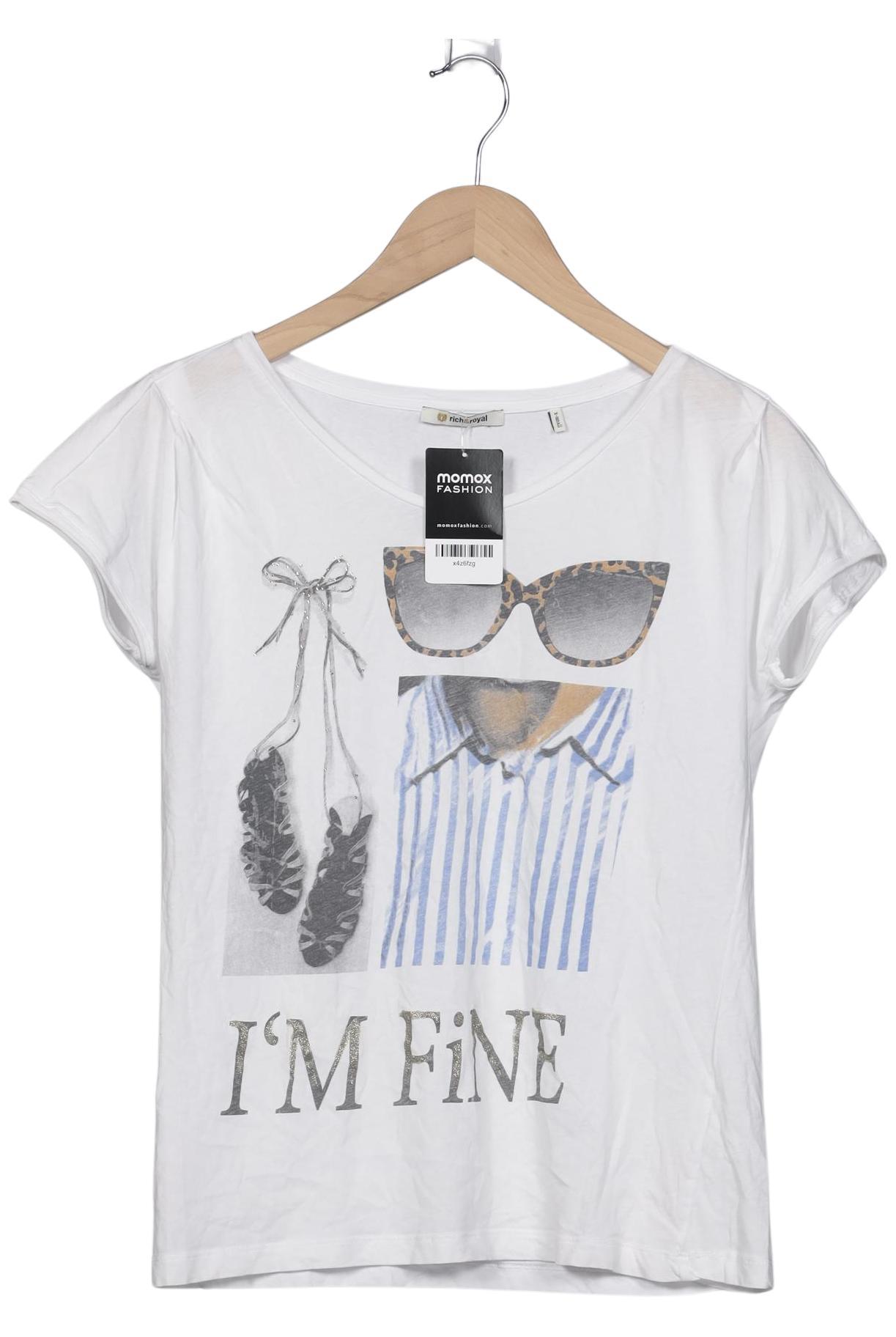 

Rich & Royal Damen T-Shirt, weiß, Gr. 34