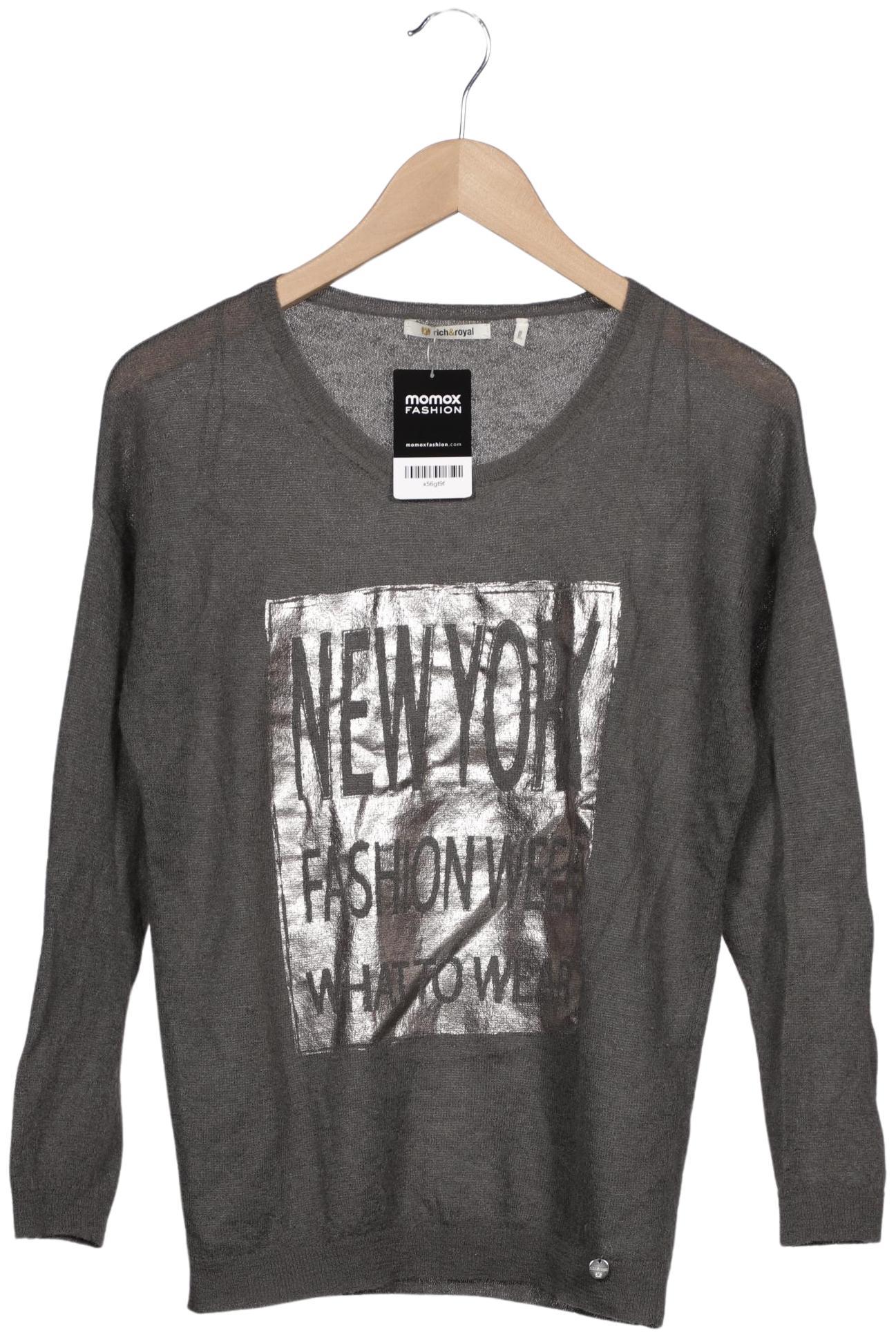 

Rich & Royal Damen Pullover, grau, Gr. 36