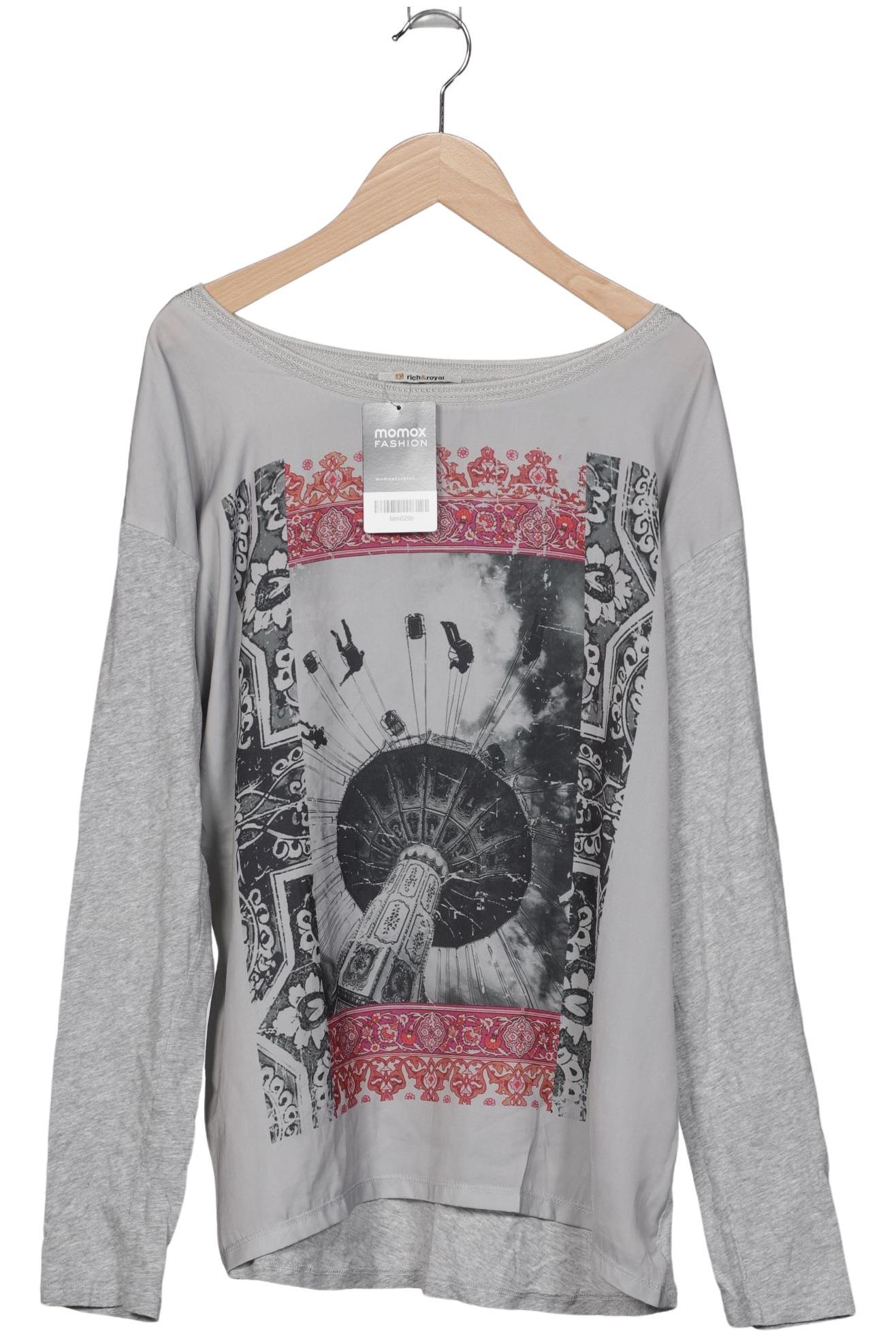 

Rich & Royal Damen Langarmshirt, grau, Gr. 42