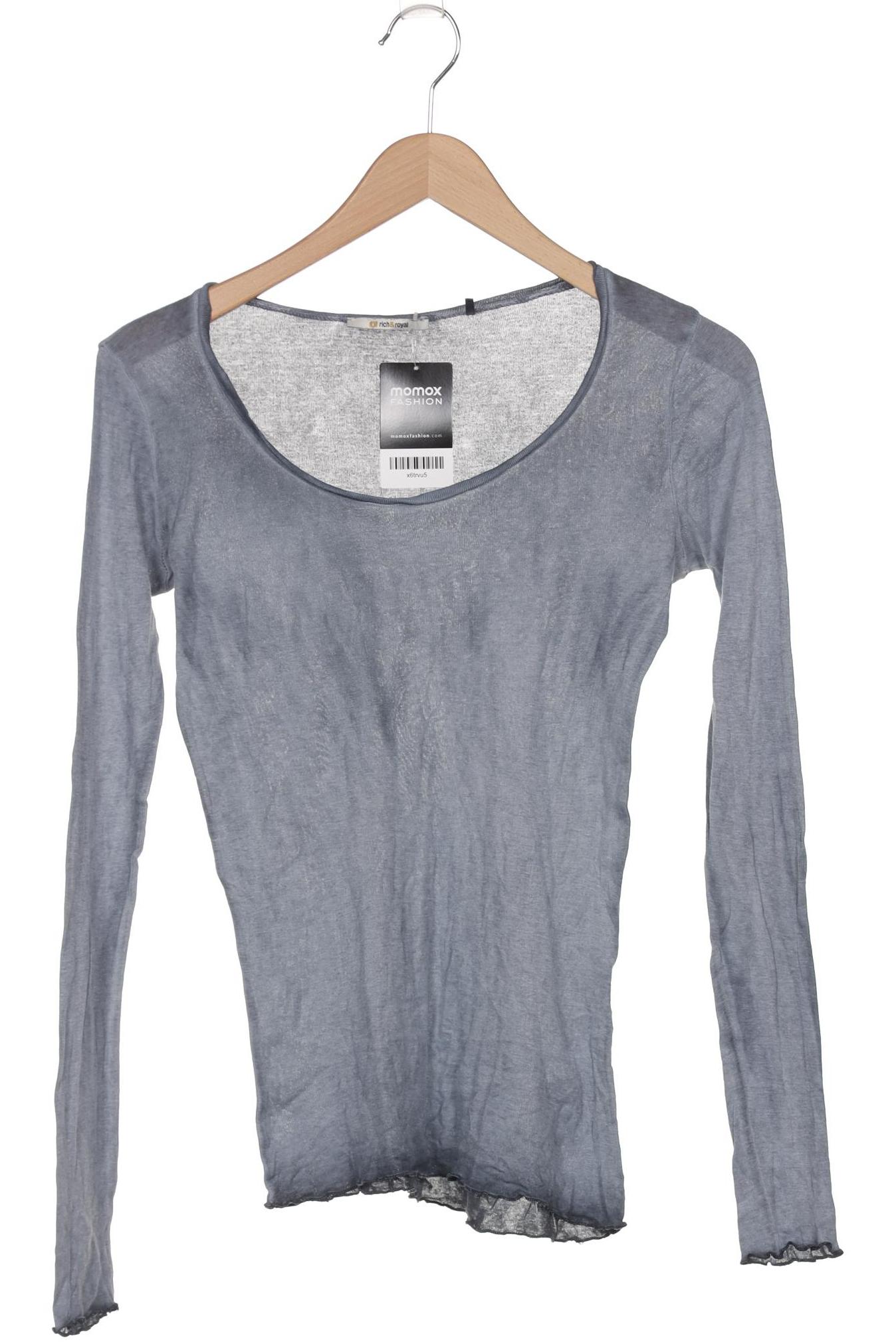 

Rich & Royal Damen Langarmshirt, grau, Gr. 36