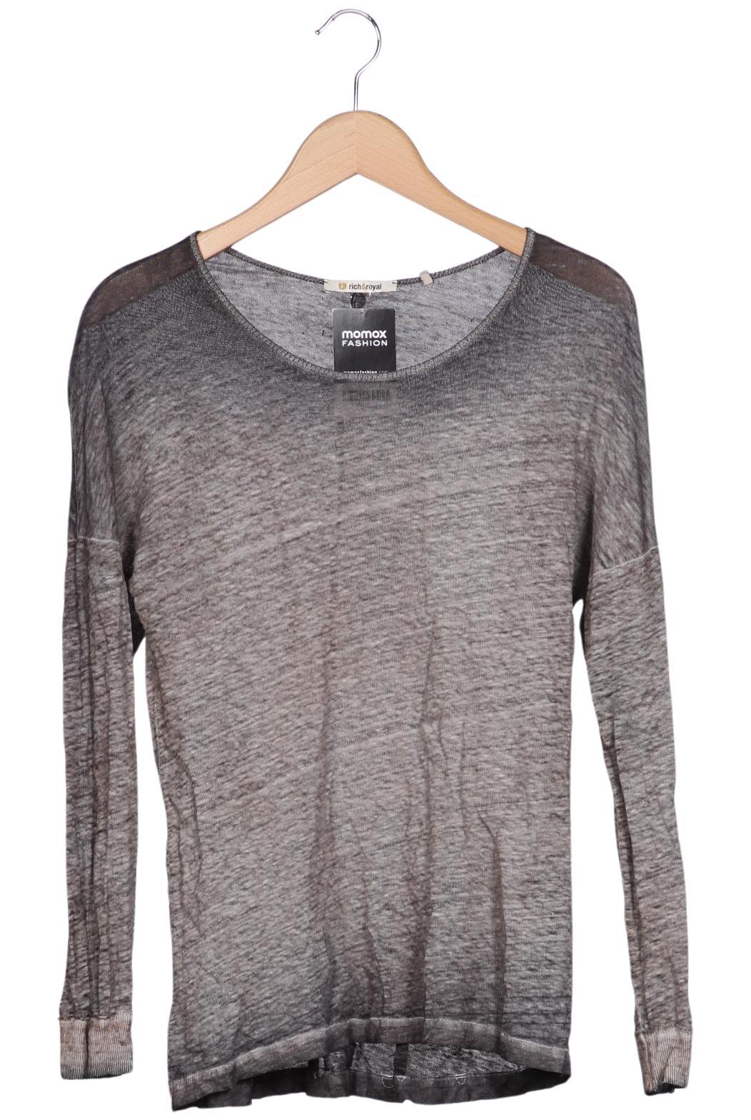 

Rich & Royal Damen Langarmshirt, grau, Gr. 36