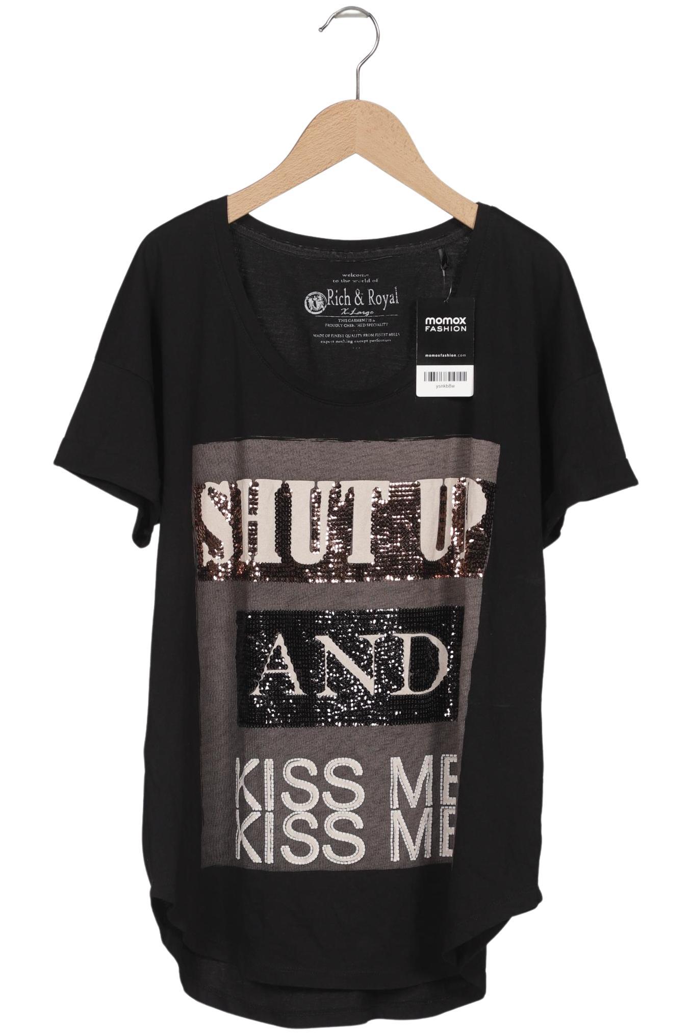 

Rich & Royal Damen T-Shirt, schwarz, Gr. 44