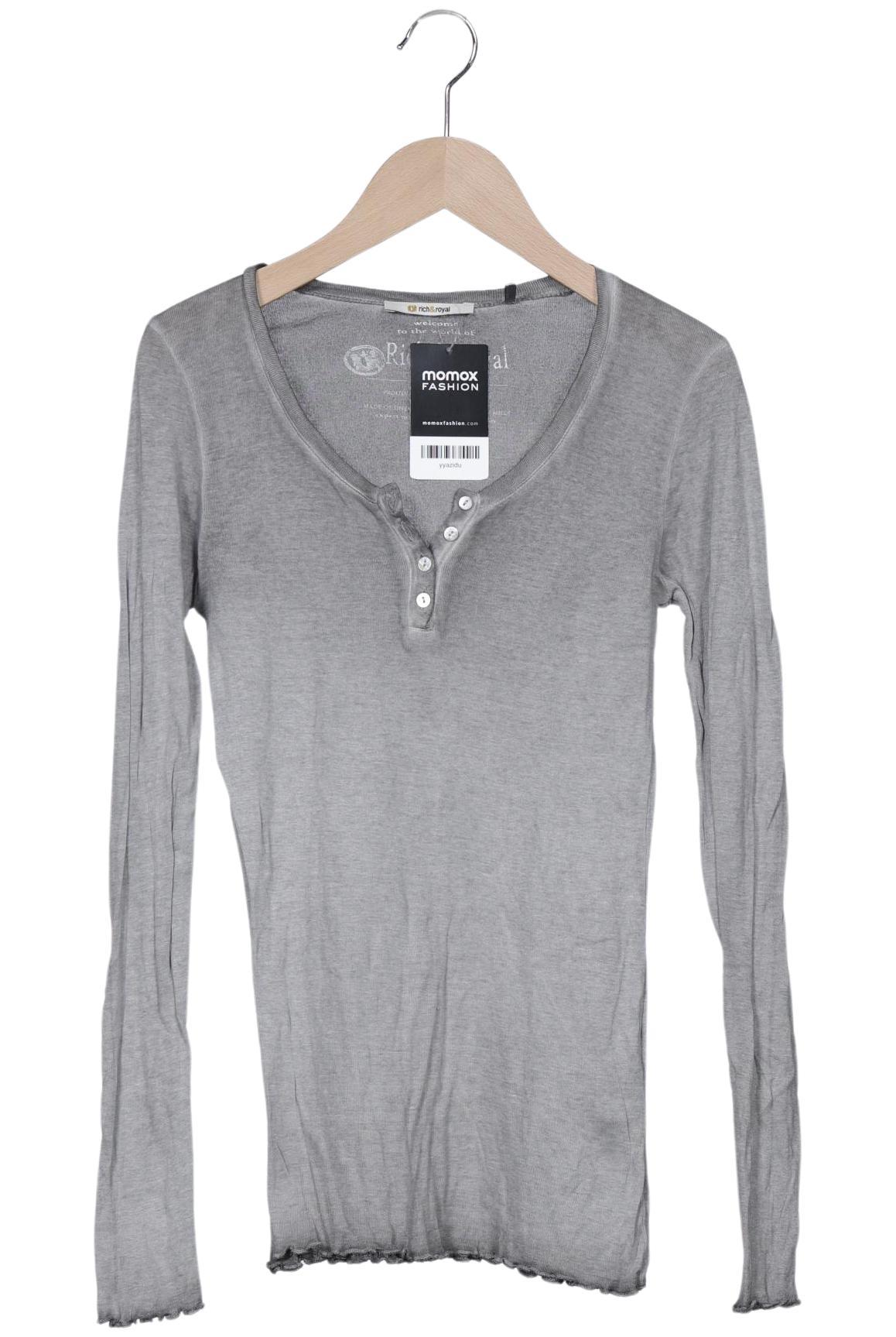 

Rich & Royal Damen Langarmshirt, grau, Gr. 36