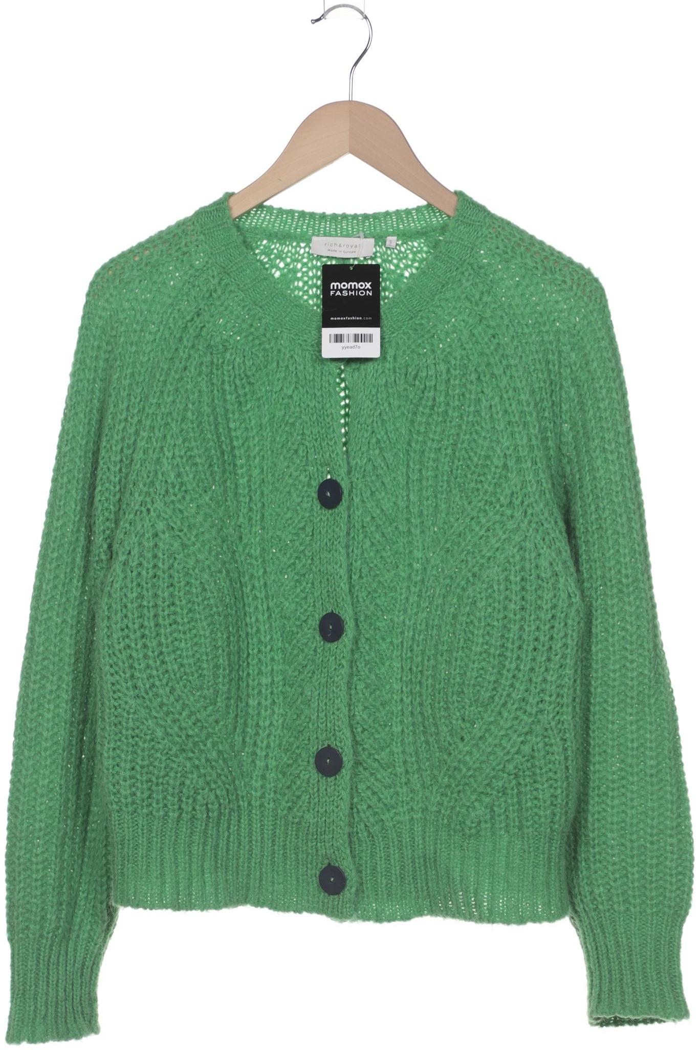 

Rich & Royal Damen Strickjacke, grün, Gr. 36