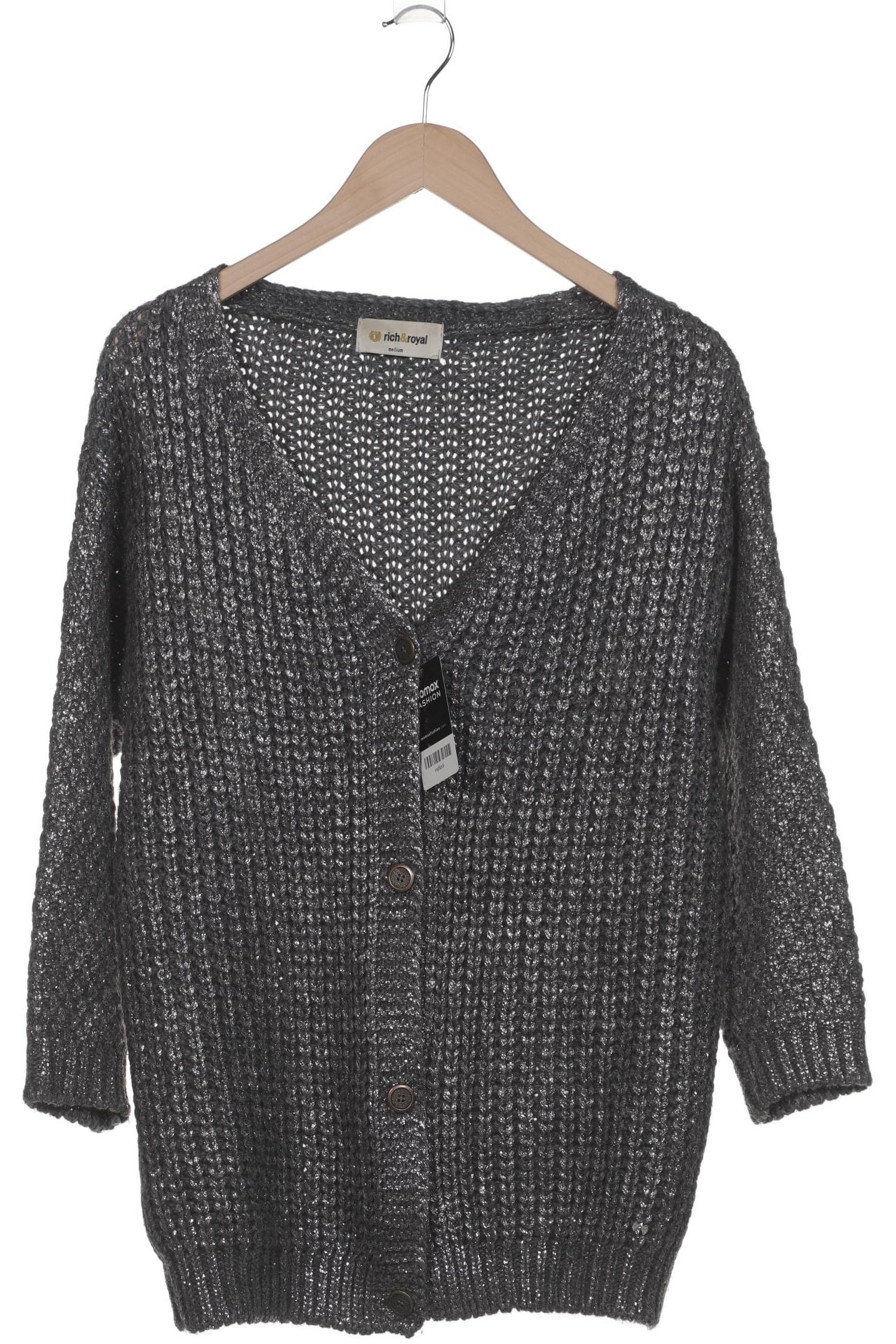 

Rich & Royal Damen Strickjacke, grau, Gr. 38