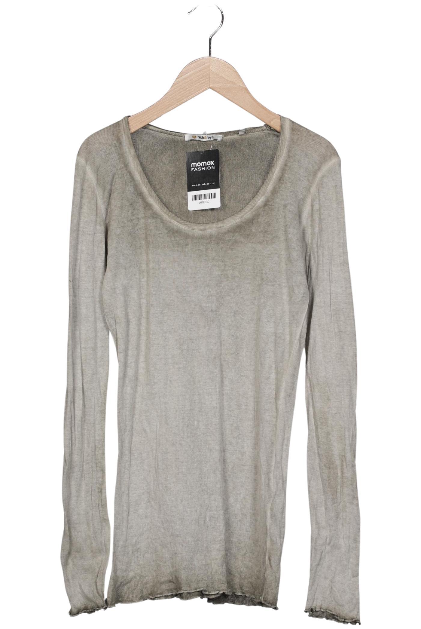 

Rich & Royal Damen Langarmshirt, grau, Gr. 38