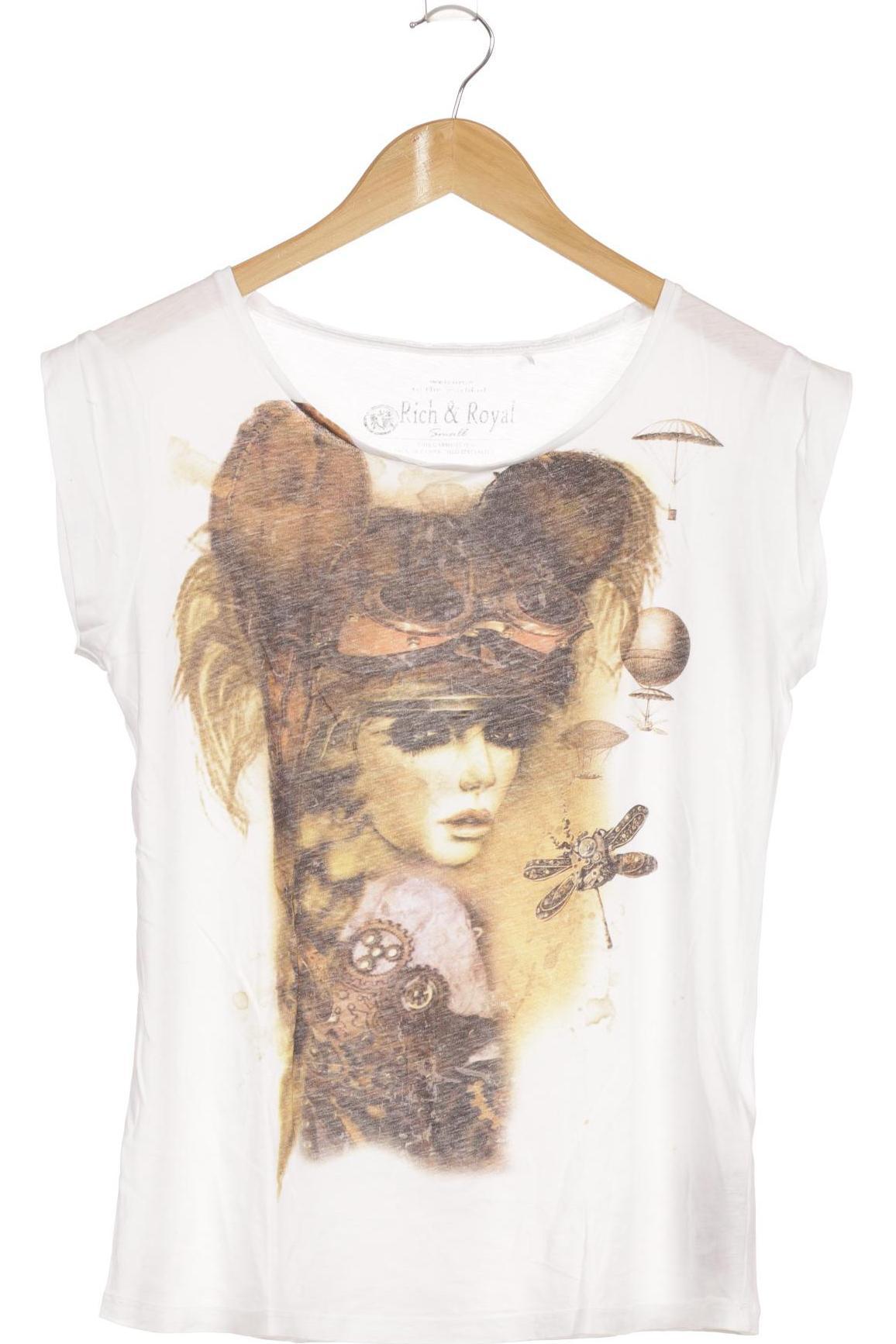 

Rich & Royal Damen T-Shirt, weiß, Gr.