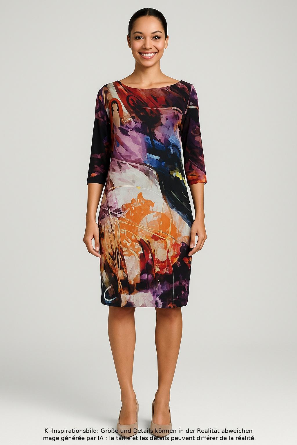 

Rick Cardona by heine Damen Kleid, mehrfarbig, Gr. 36