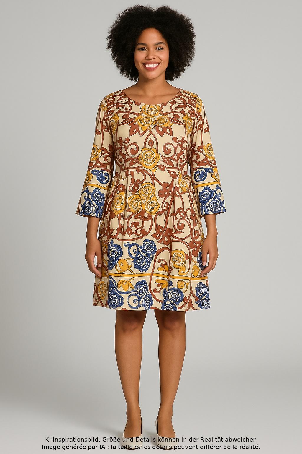 

Rick Cardona by heine Damen Kleid, mehrfarbig, Gr. 44