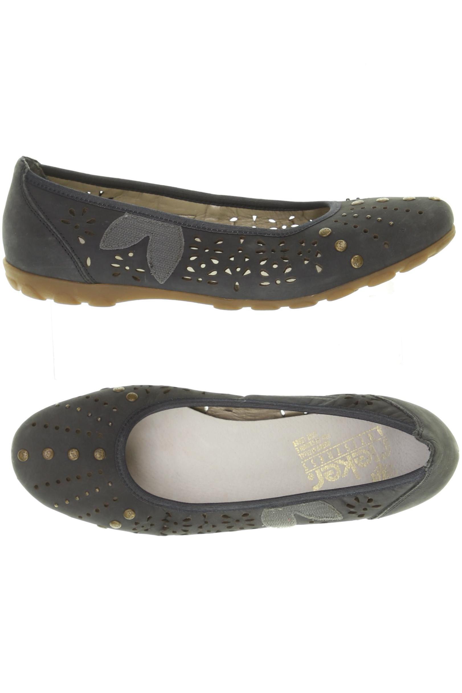 

Rieker Damen Ballerinas, blau, Gr. 40
