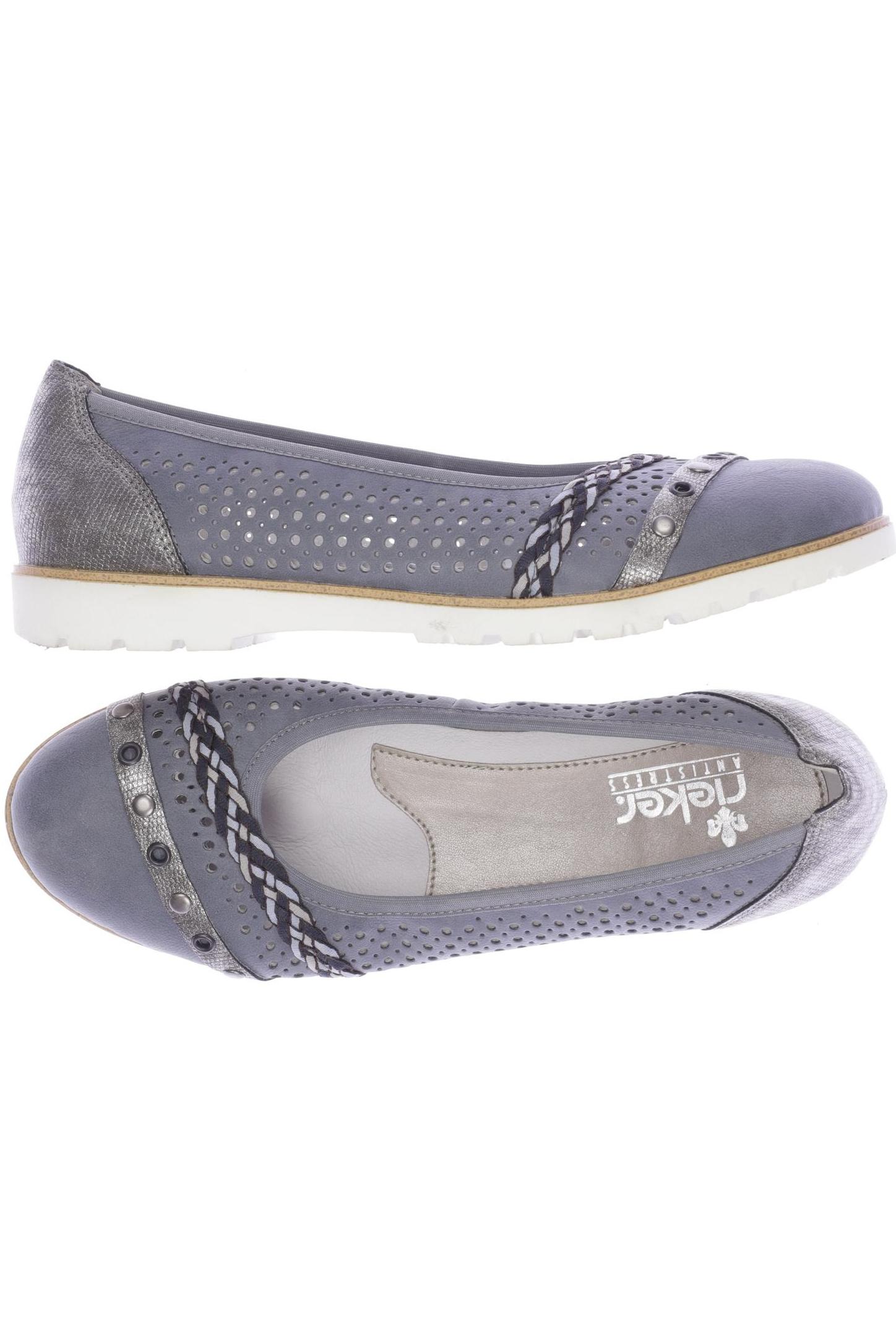 

Rieker Damen Ballerinas, grau