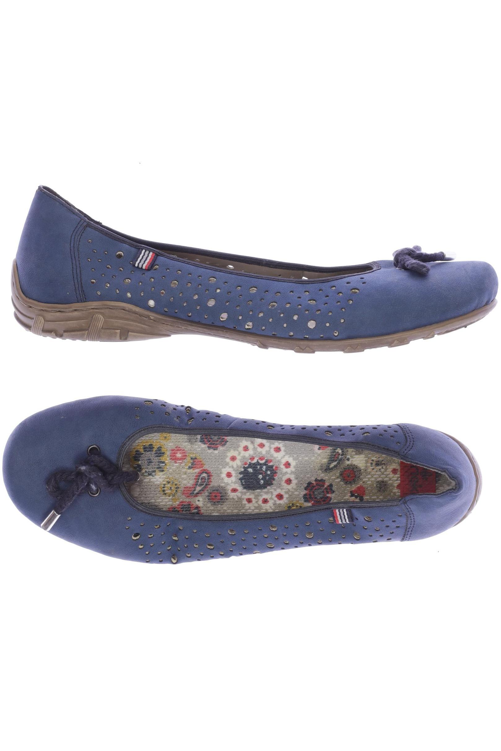 

Rieker Damen Ballerinas, blau, Gr. 41