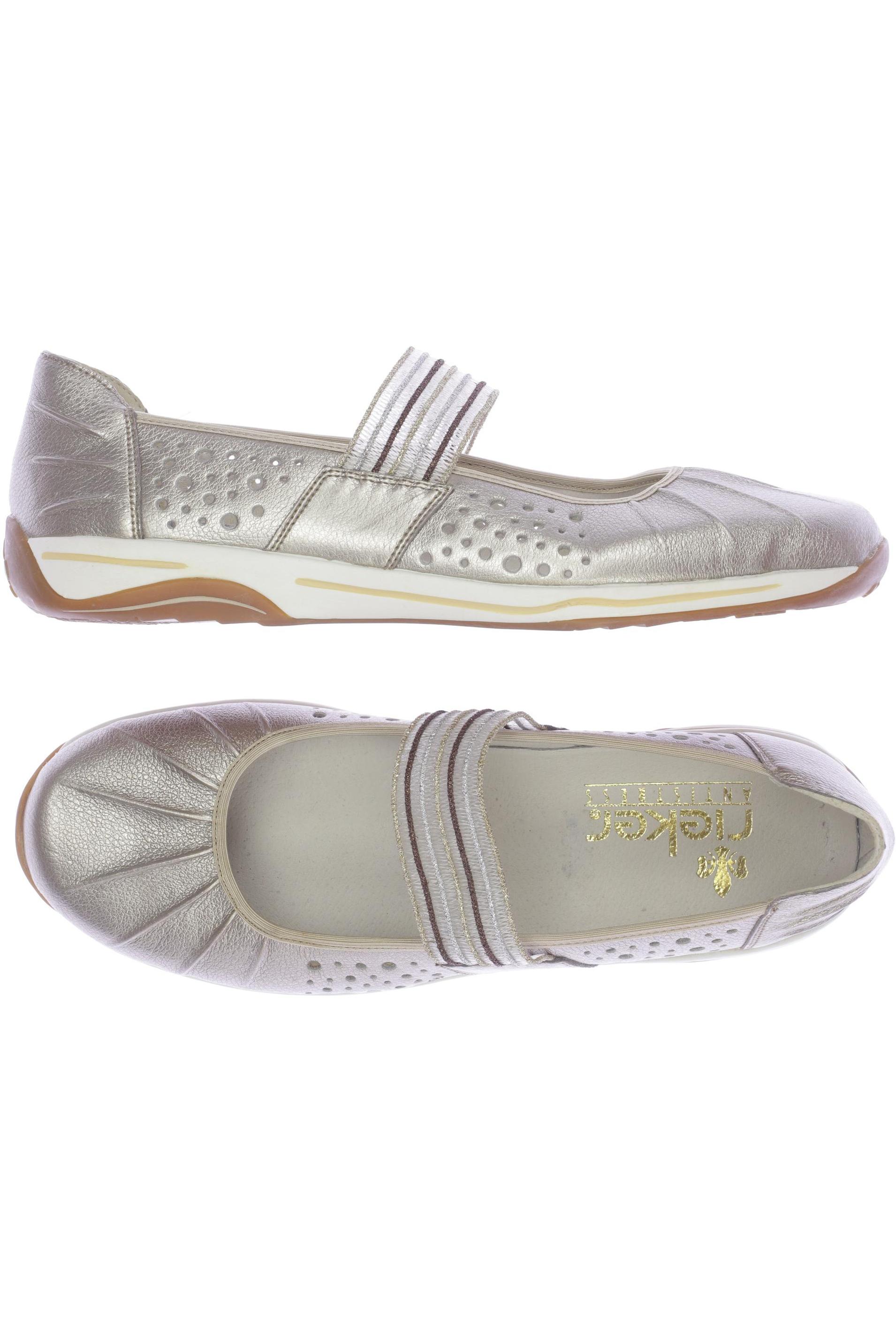 

Rieker Damen Ballerinas, gold, Gr. 40