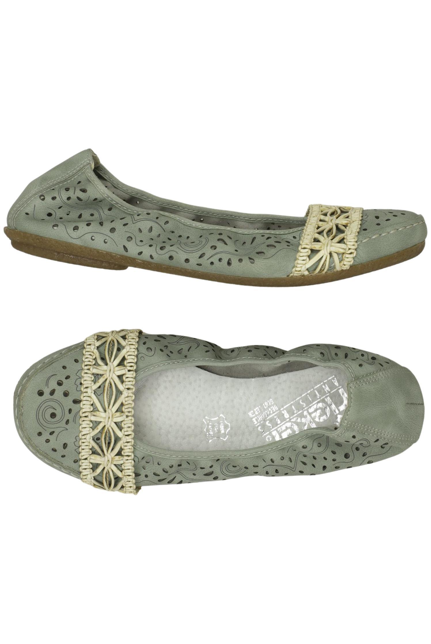 

Rieker Damen Ballerinas, grün, Gr. 36