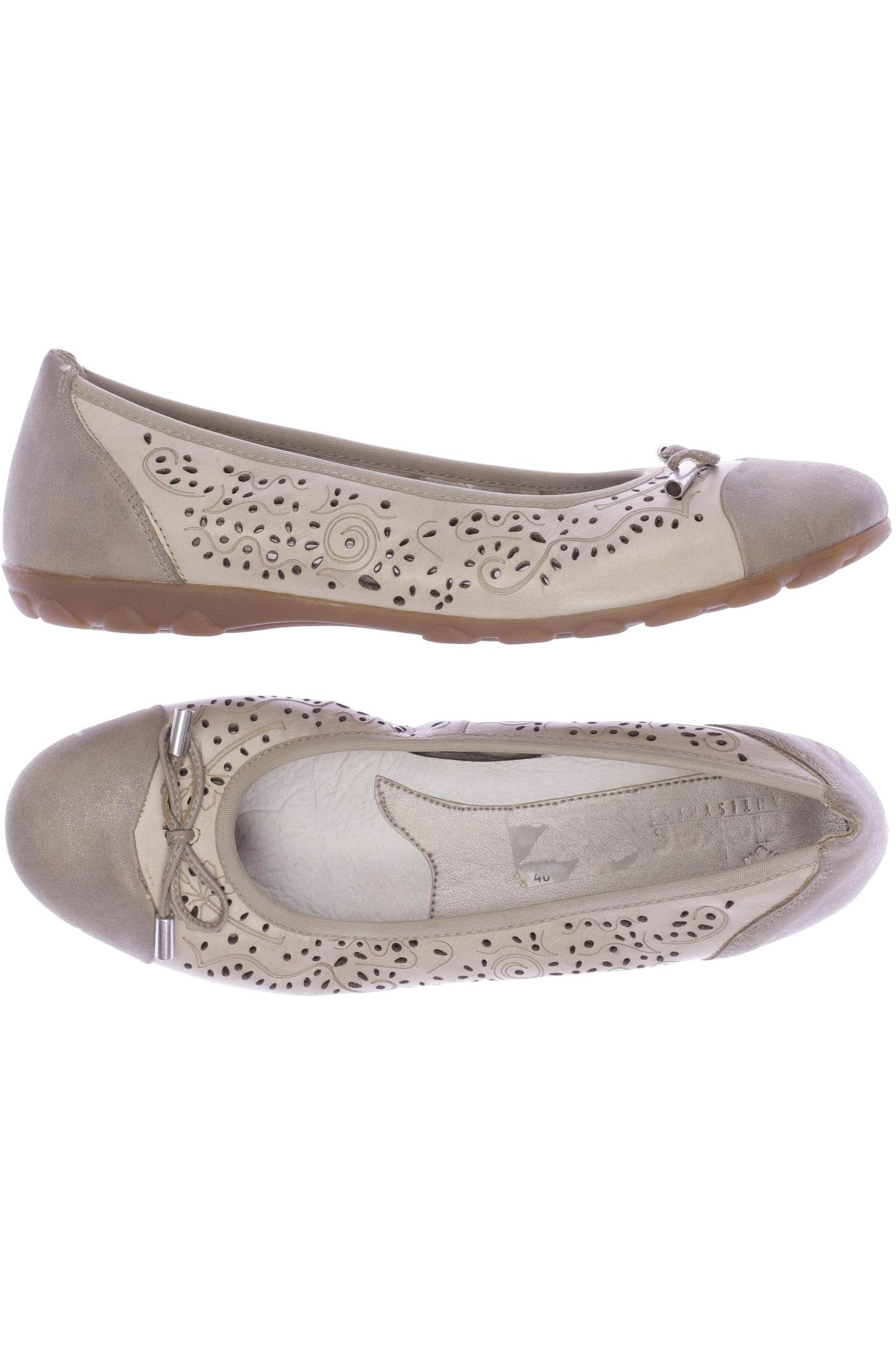 

Rieker Damen Ballerinas, beige, Gr. 40