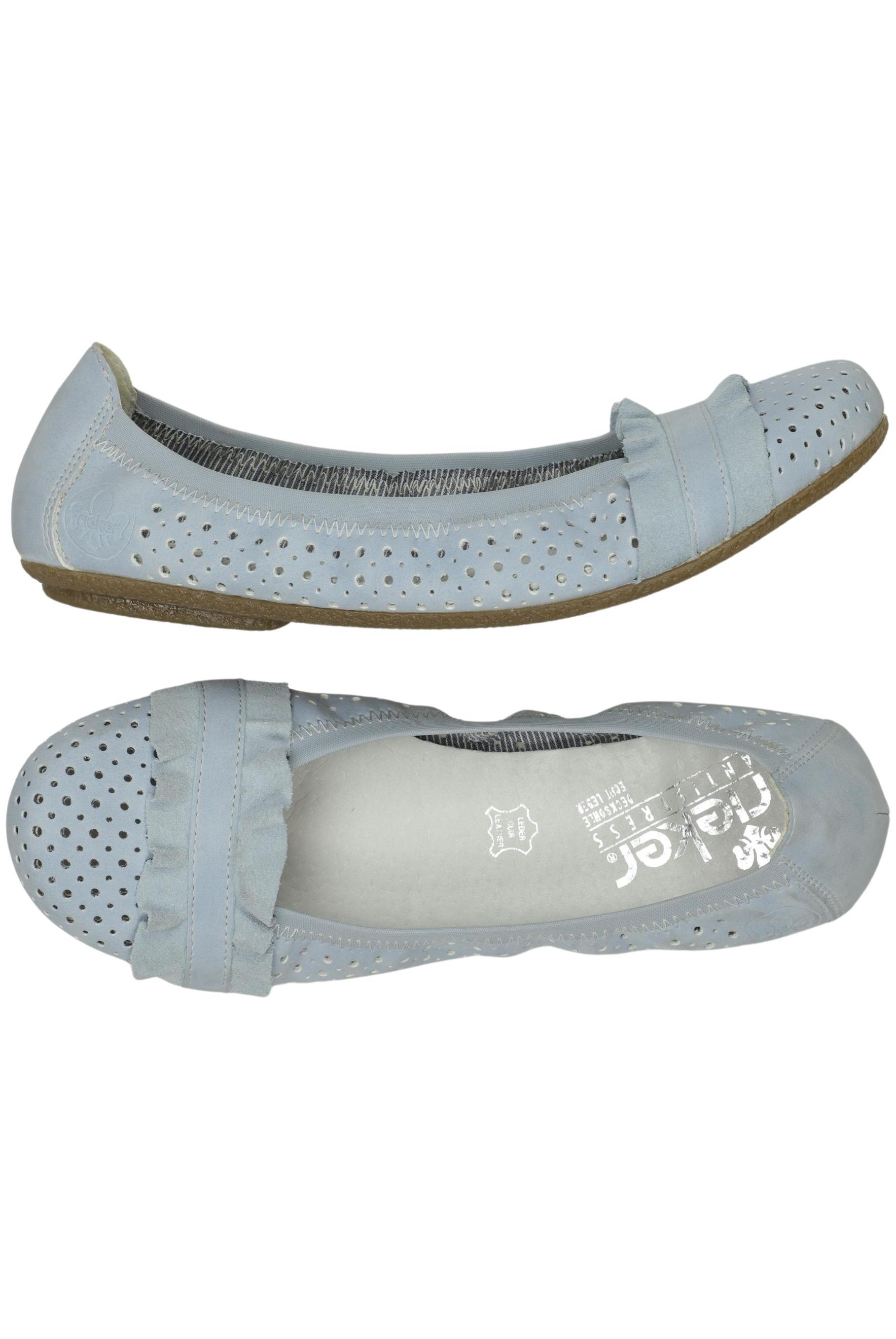 

Rieker Damen Ballerinas, hellblau, Gr. 40