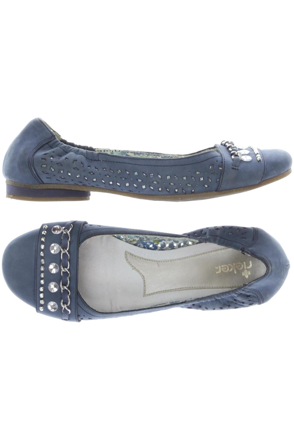 

Rieker Damen Ballerinas, marineblau, Gr. 40