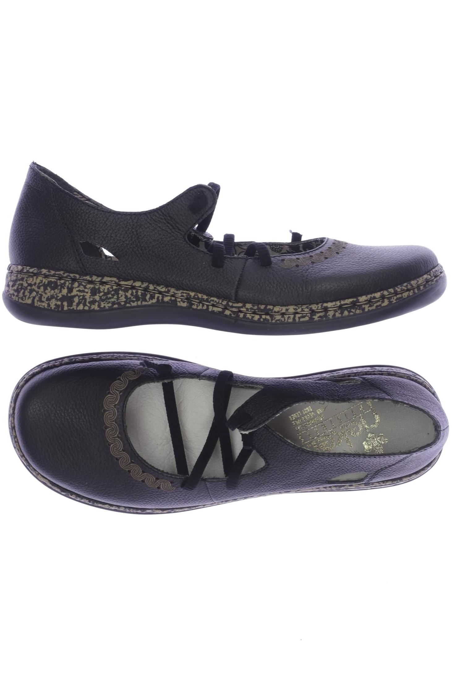

Rieker Damen Ballerinas, schwarz
