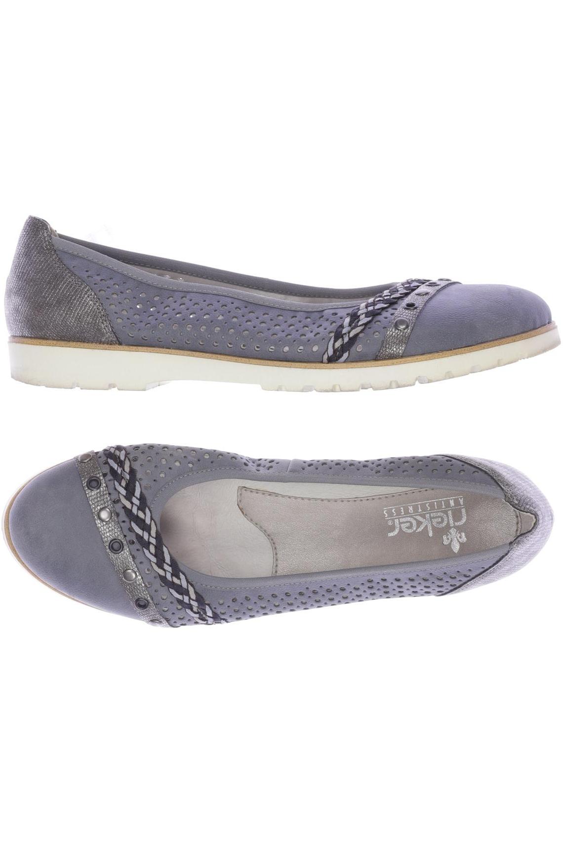 

Rieker Damen Ballerinas, blau, Gr. 40