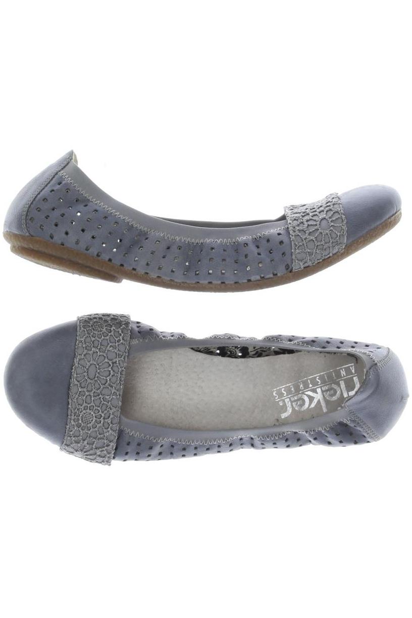 

Rieker Damen Ballerinas, grau, Gr. 40