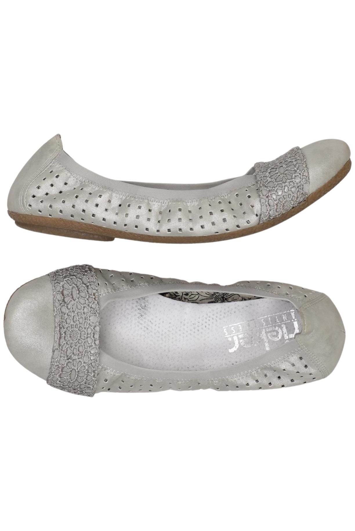 

Rieker Damen Ballerinas, silber, Gr. 40