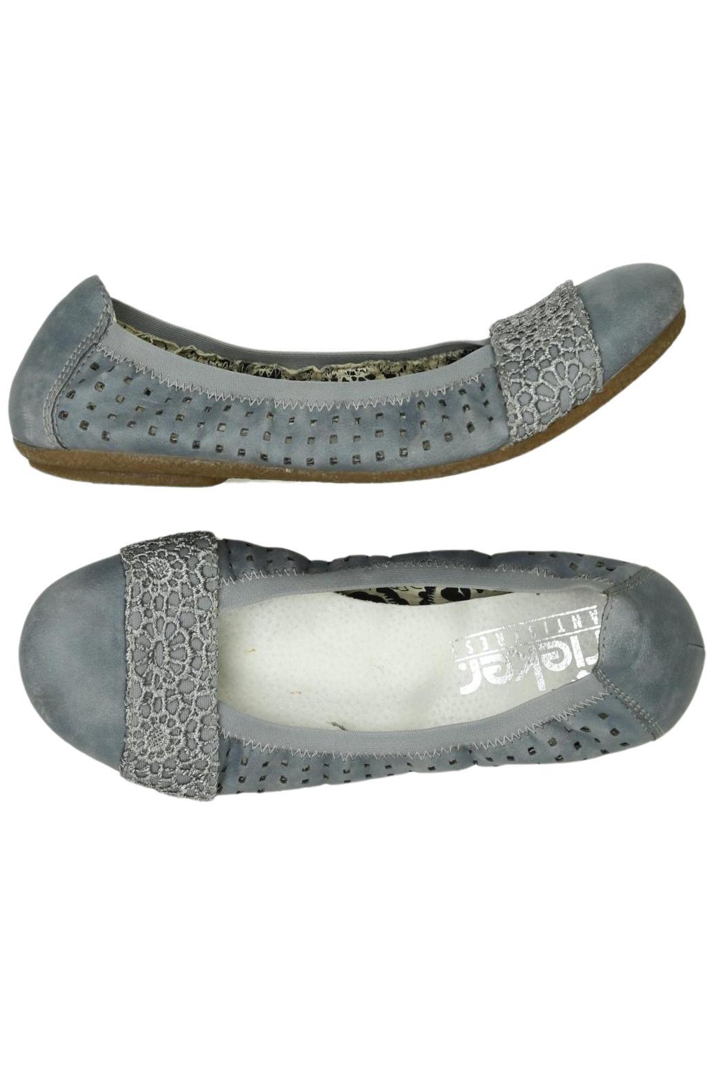 

Rieker Damen Ballerinas, blau, Gr. 37