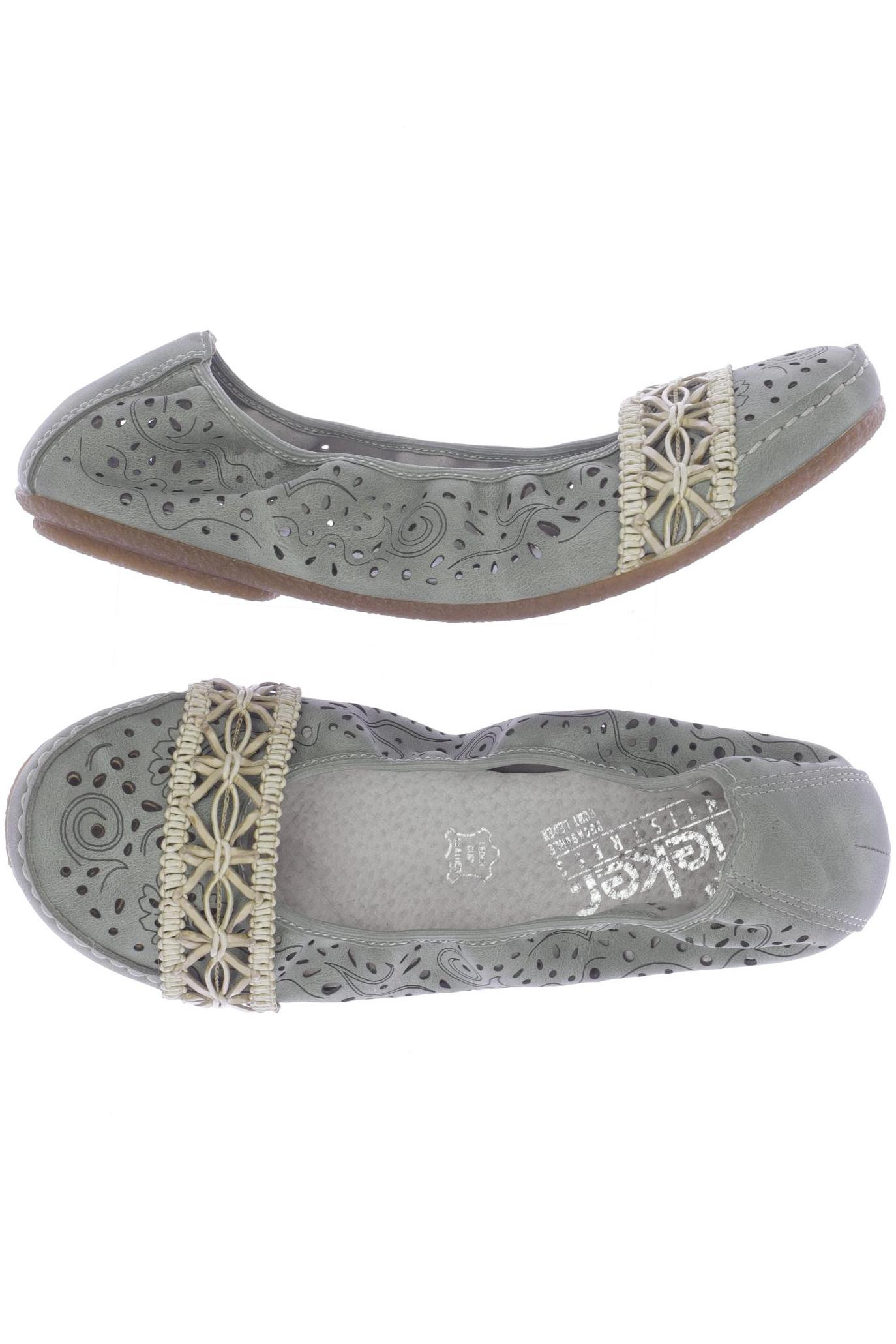 

Rieker Damen Ballerinas, grün, Gr. 38