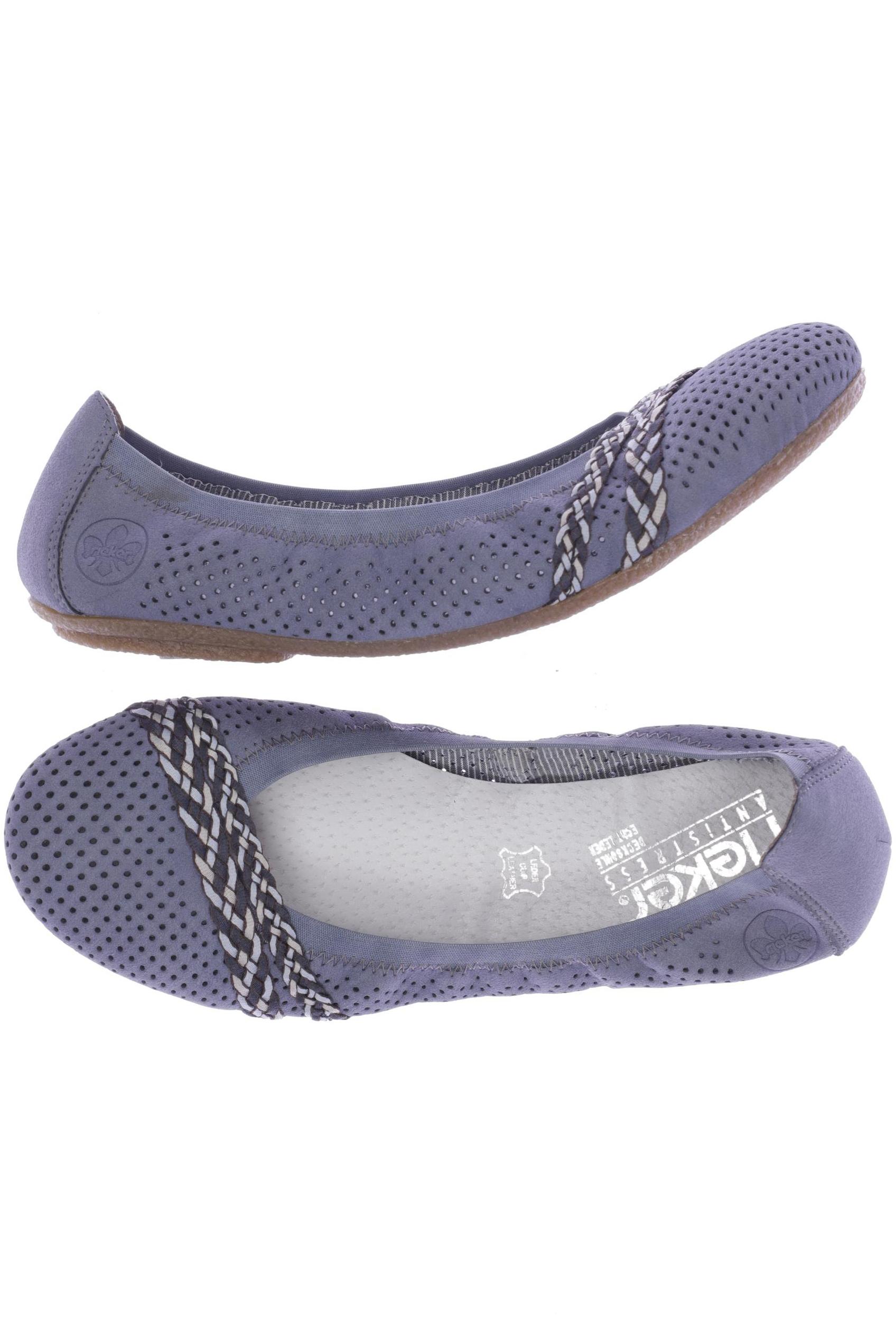 

Rieker Damen Ballerinas, blau, Gr. 40