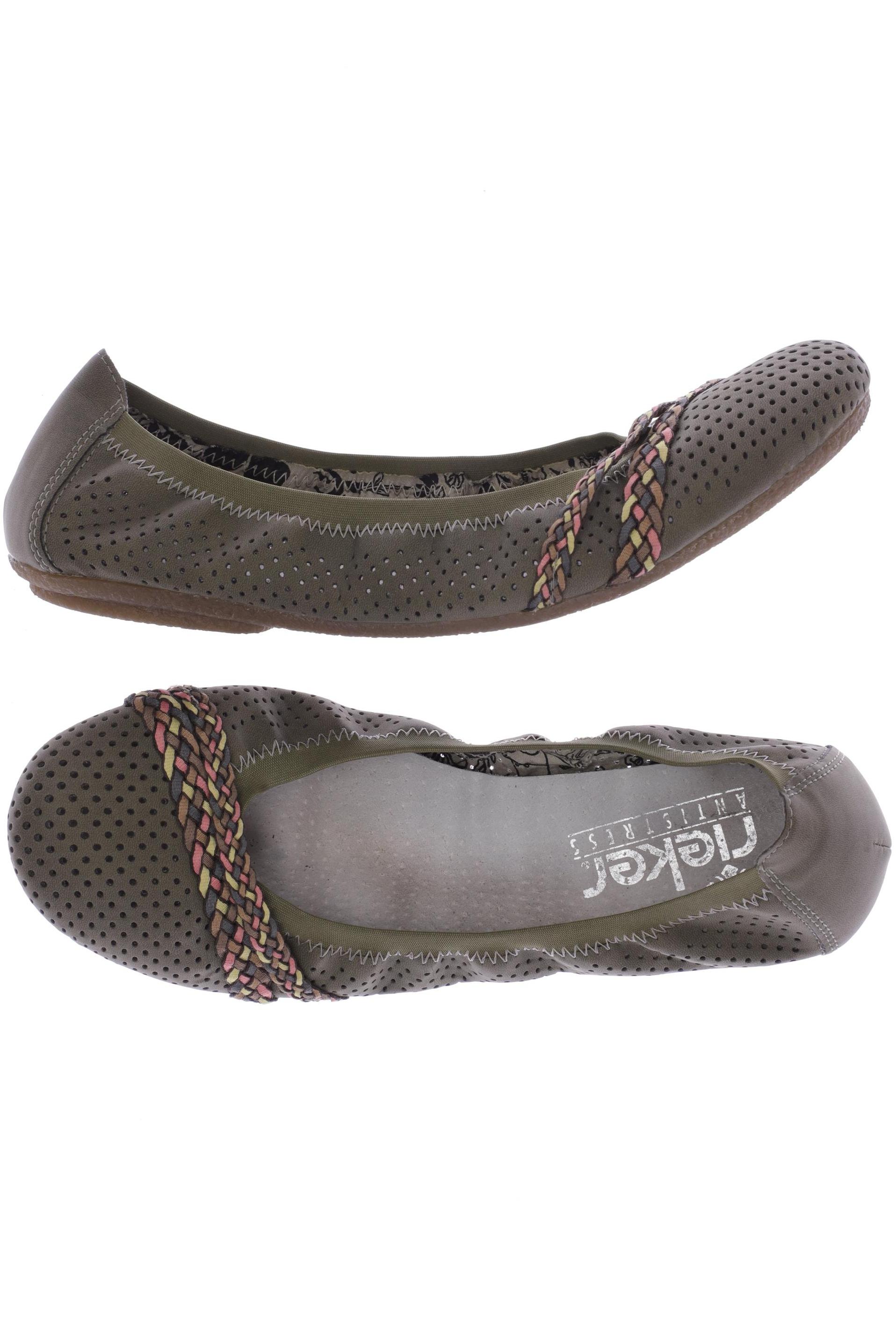 

Rieker Damen Ballerinas, grün, Gr. 40