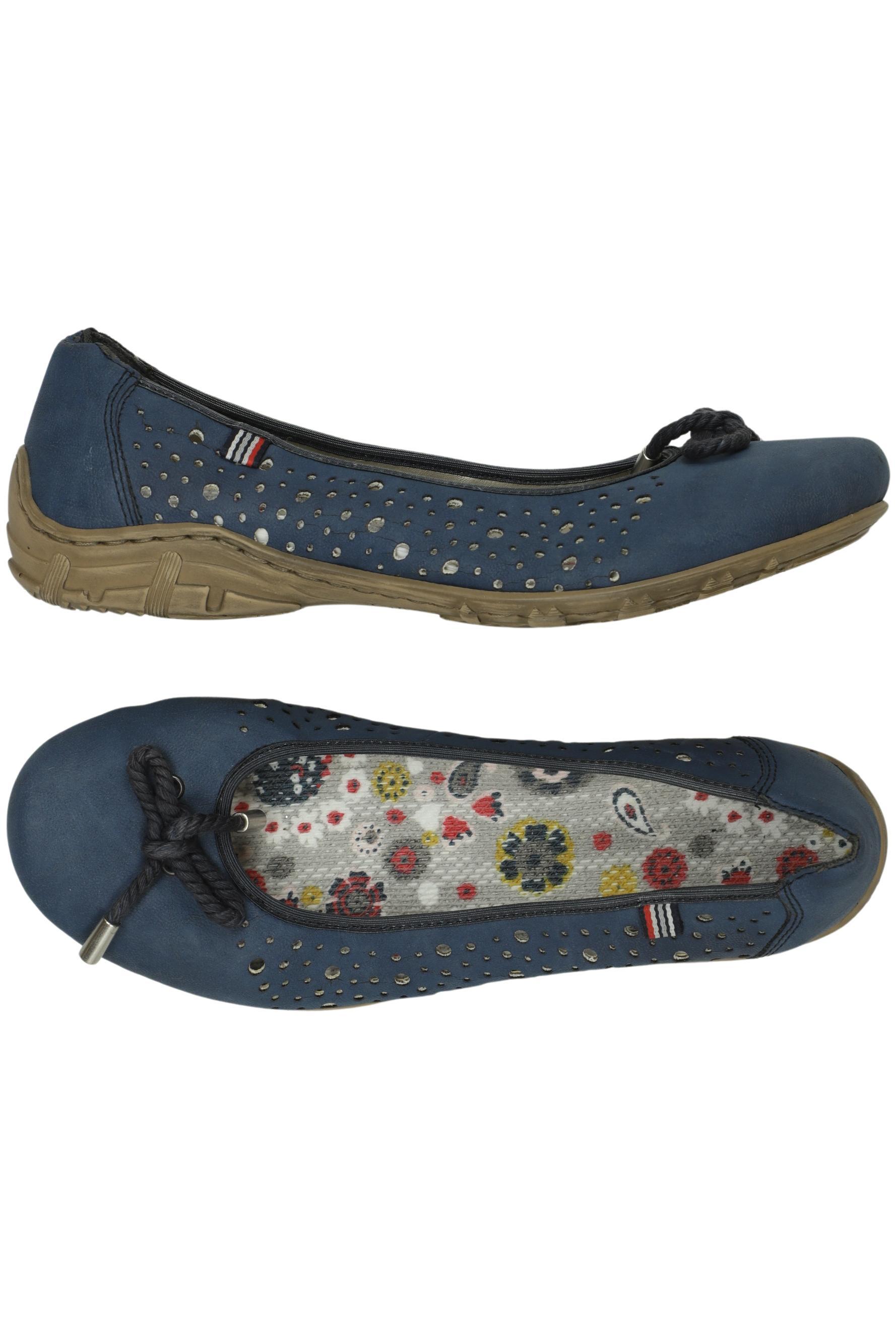 

Rieker Damen Ballerinas, blau, Gr. 36