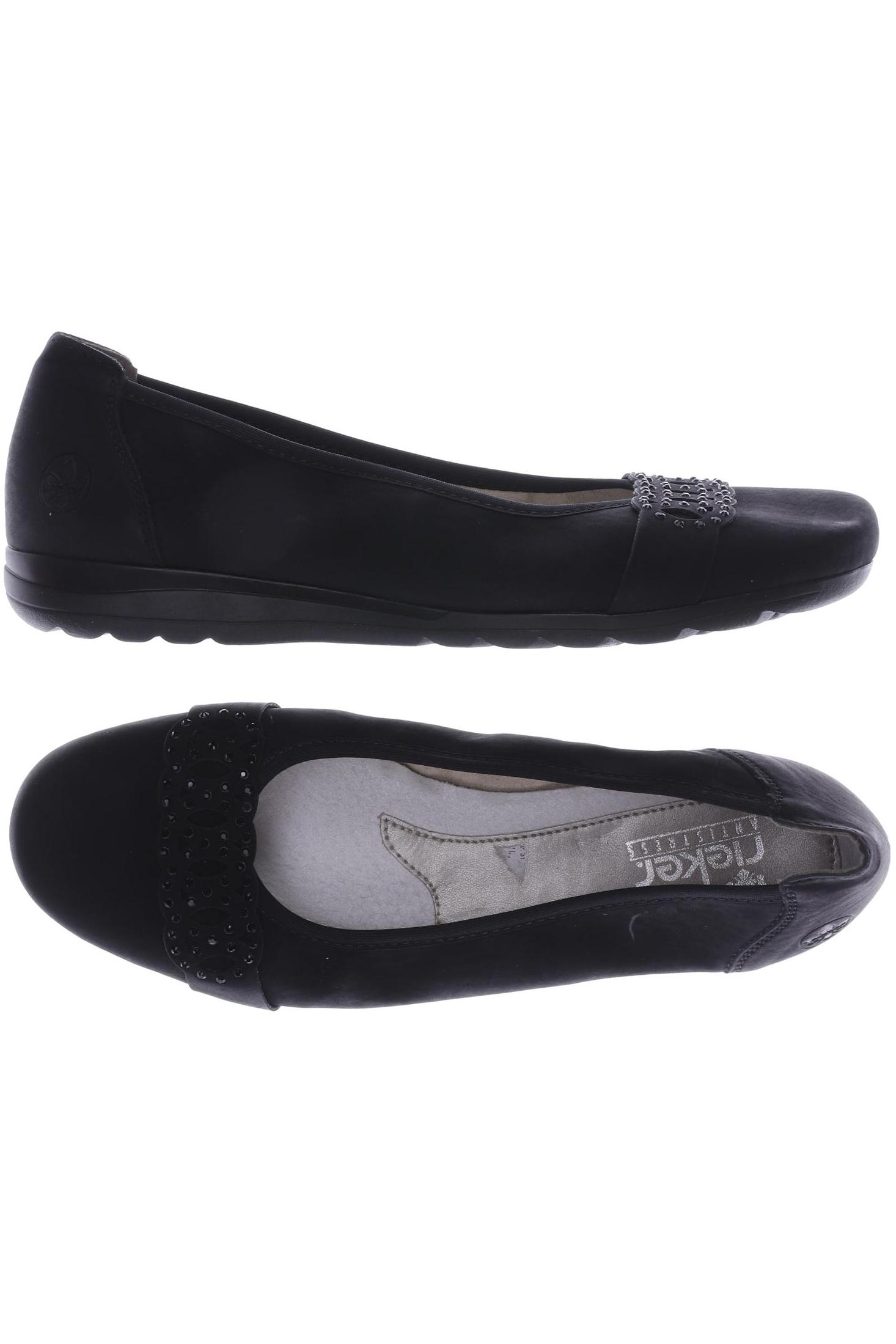 

Rieker Damen Ballerinas, schwarz