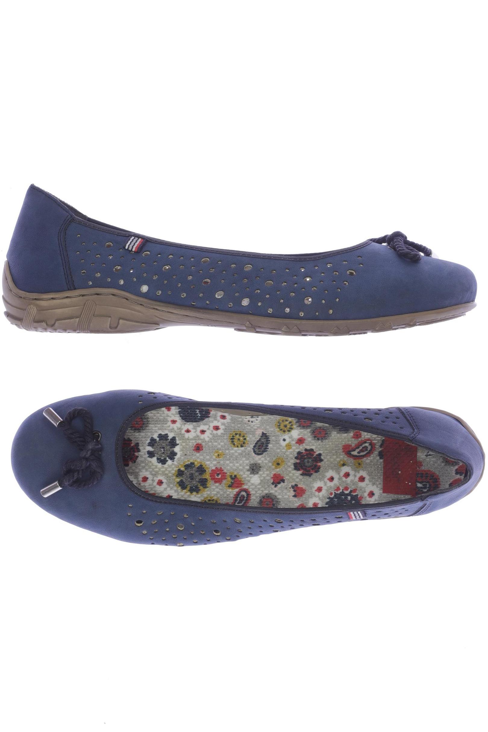 

Rieker Damen Ballerinas, marineblau, Gr. 42